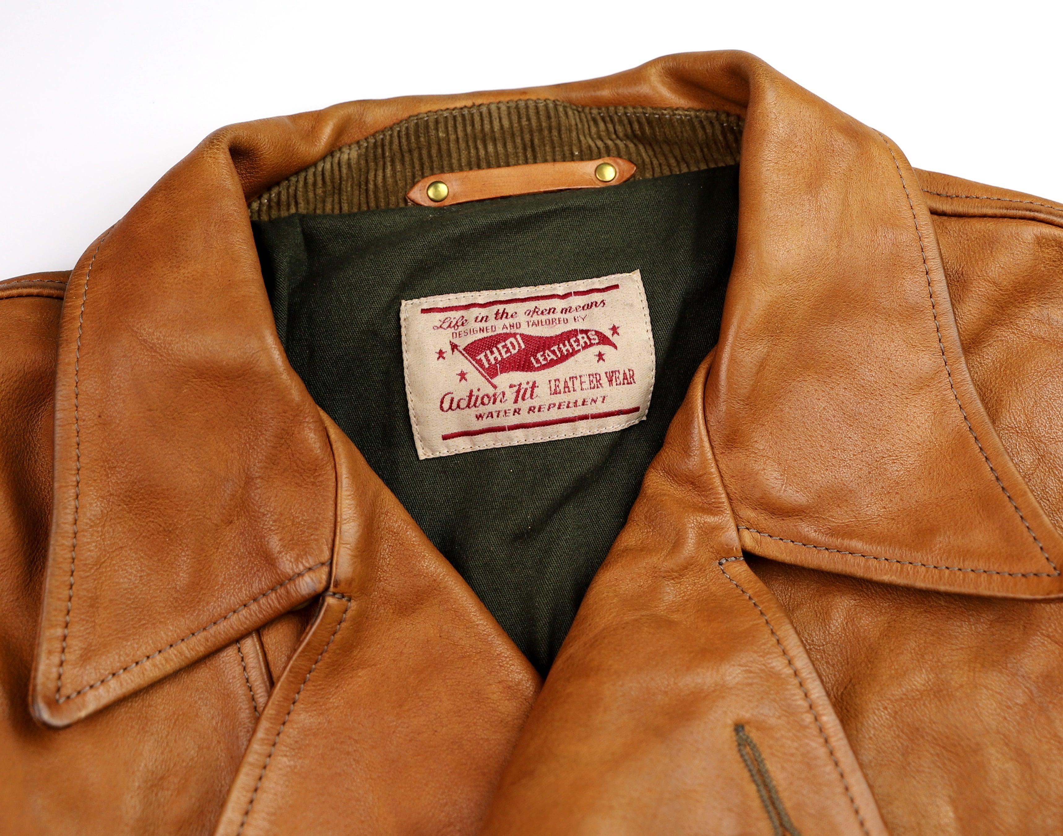 Thedi Hektor Half Belt, size XL, Cognac Buffalo