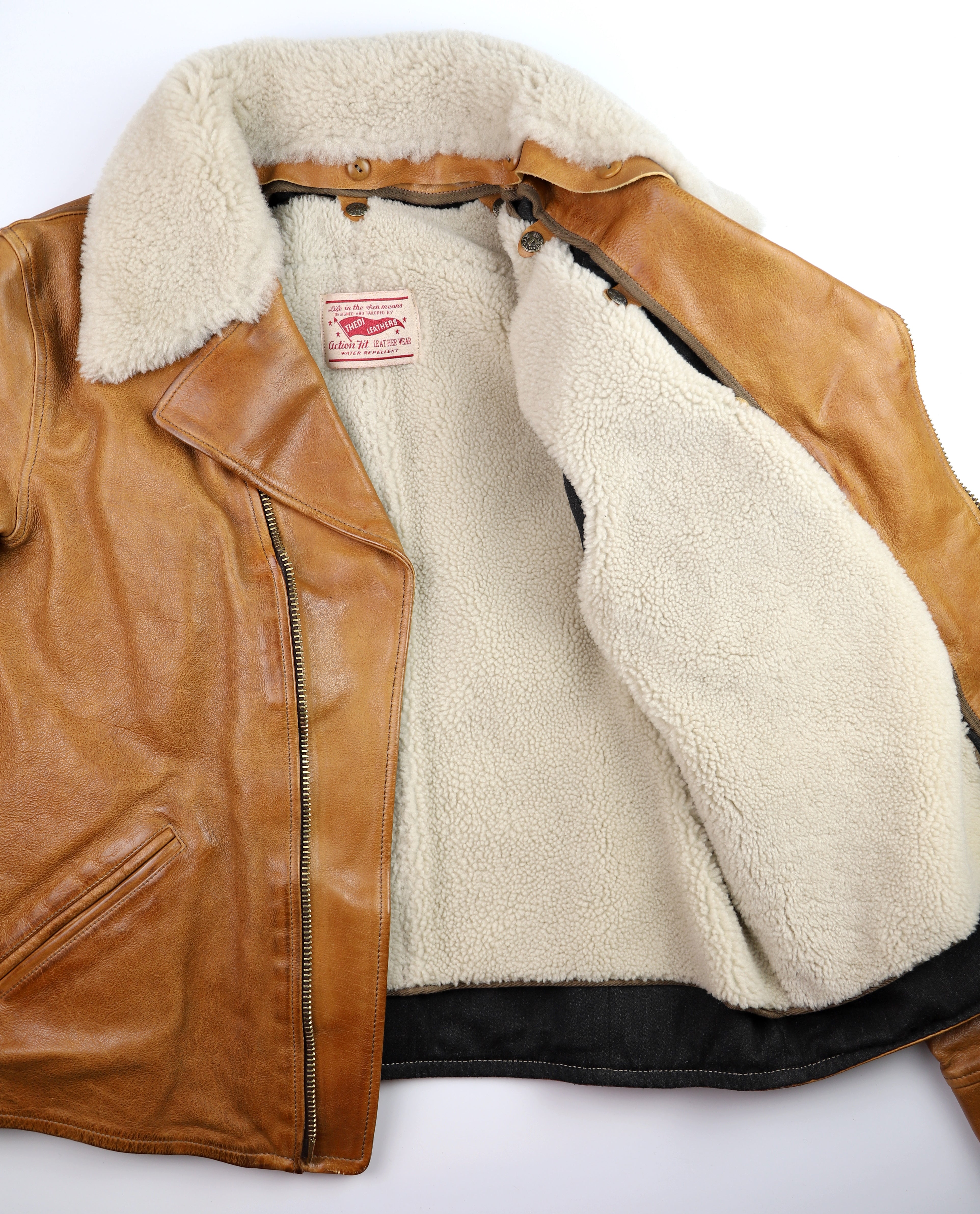 Thedi Hektor Half Belt, size XL, Cuoio Buffalo with Removeable Shearling Lining