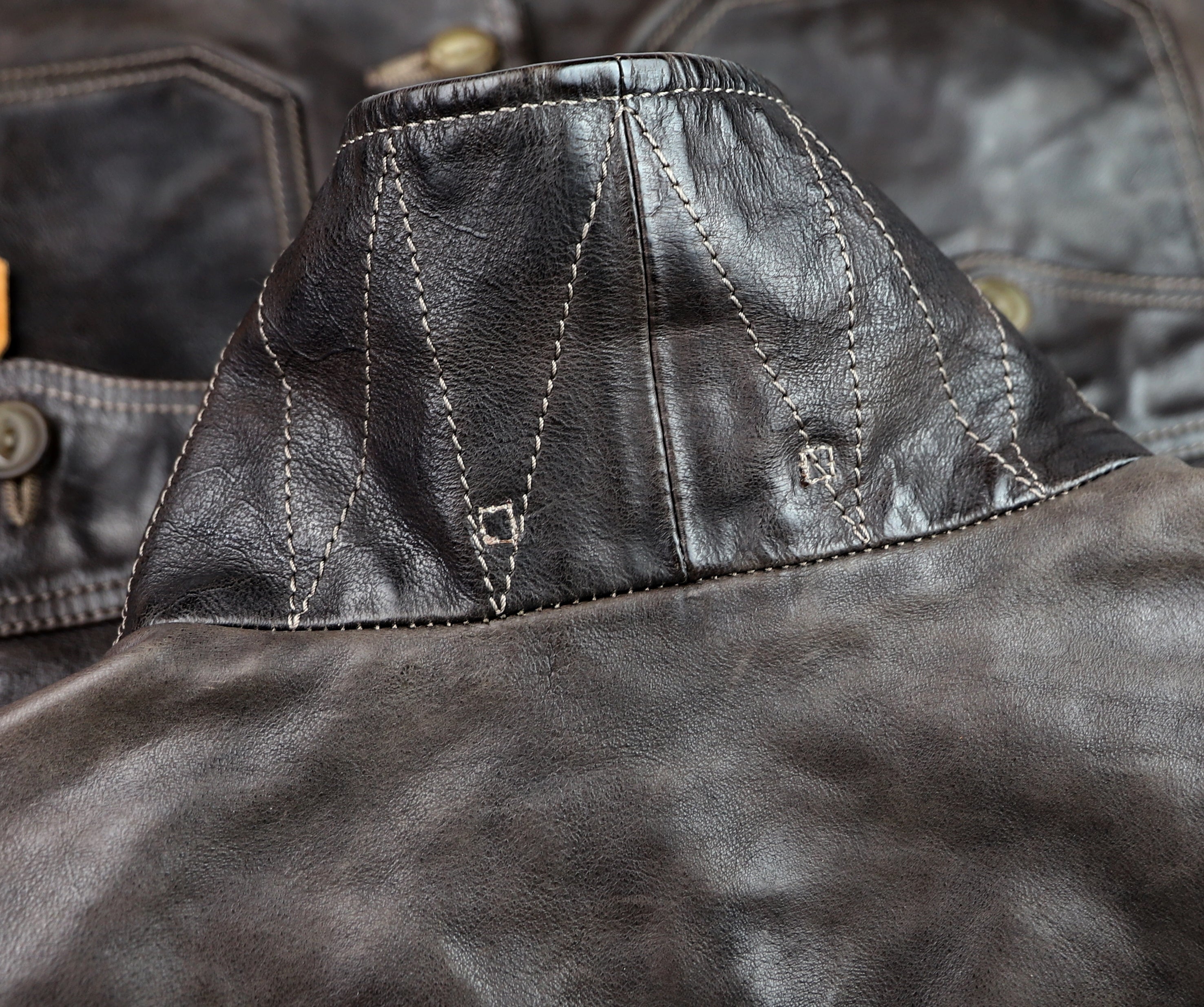 Thedi Markos Button-Up Shawl Collar Jacket, size 3XL, Espresso Buffalo