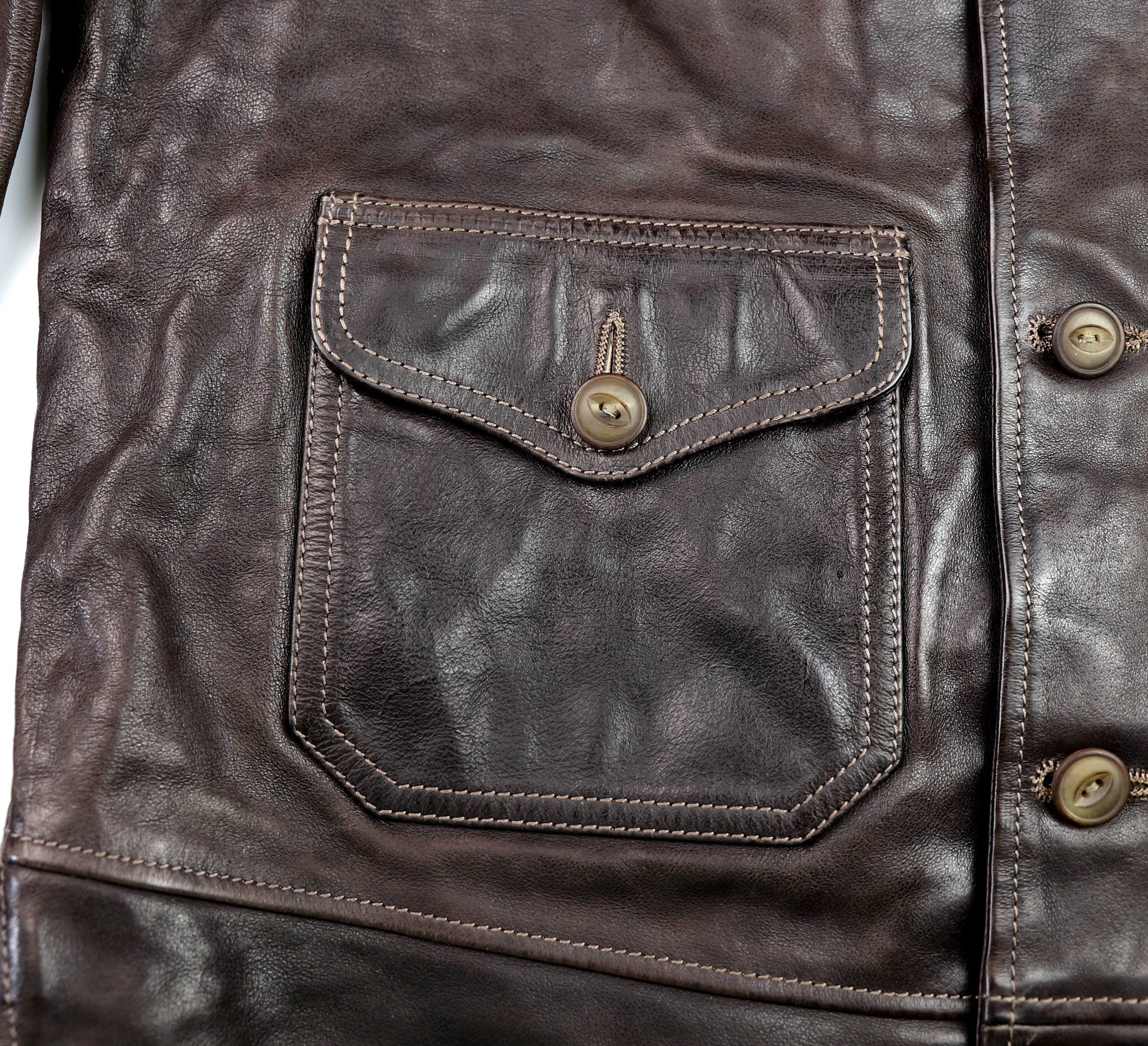 Thedi Markos Button-Up Shawl Collar Jacket, size XL, Espresso Buffalo