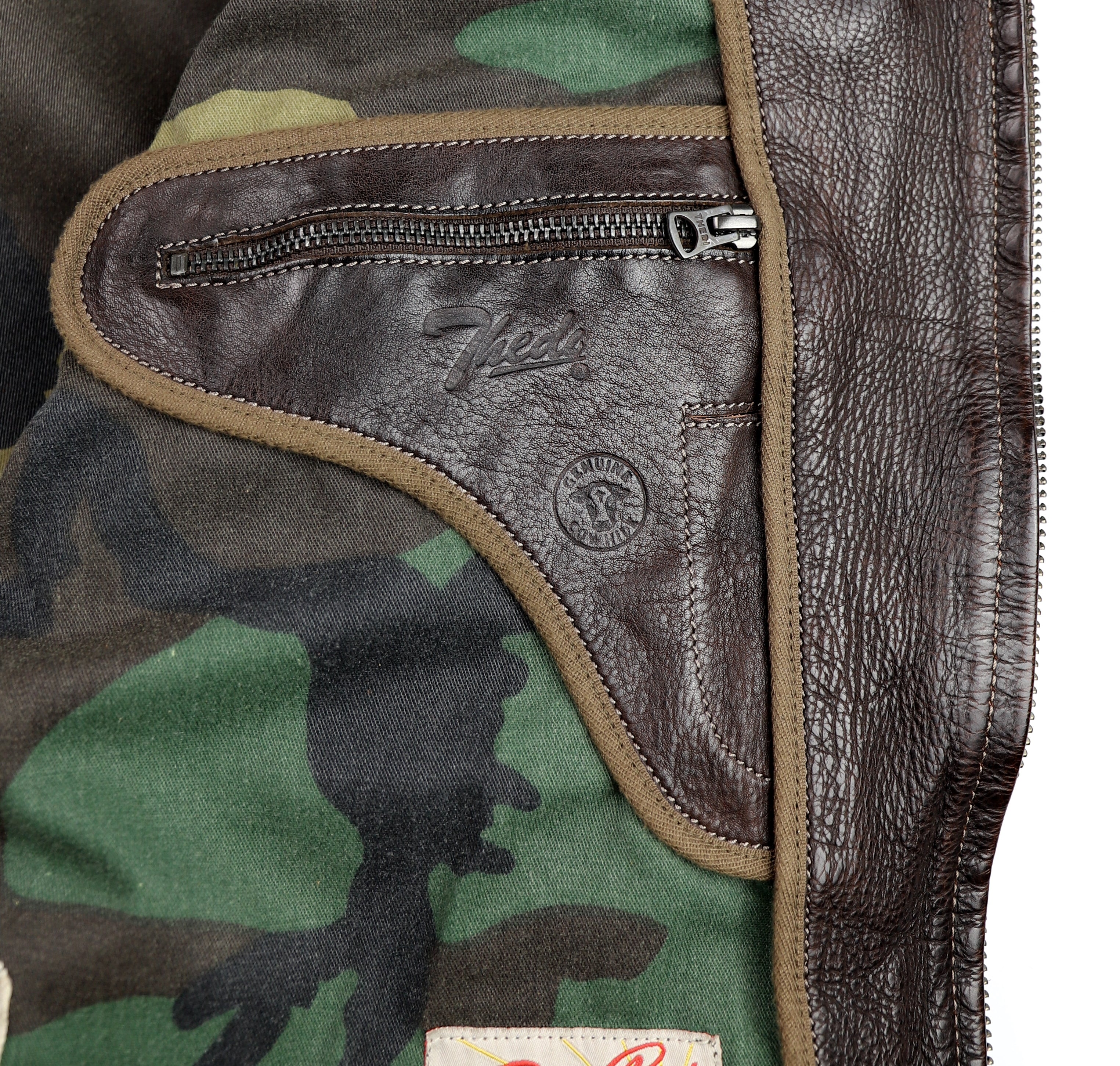 Thedi Markos Zip-Up Shawl Collar Jacket, size 2XL, Brown Canneto Cowhide