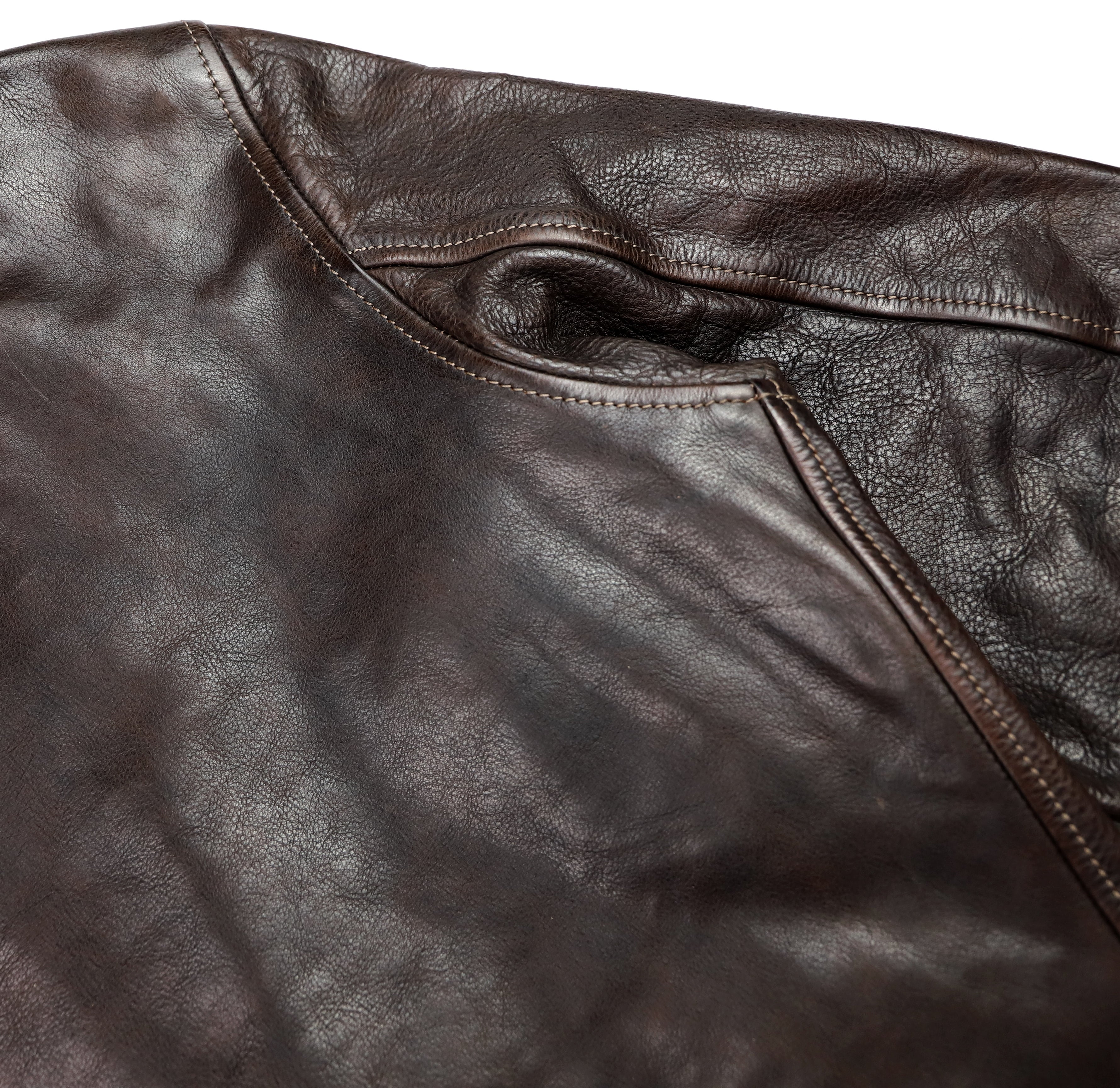 Thedi Markos Zip-Up Shawl Collar Jacket, size 2XL, Brown Canneto Cowhide