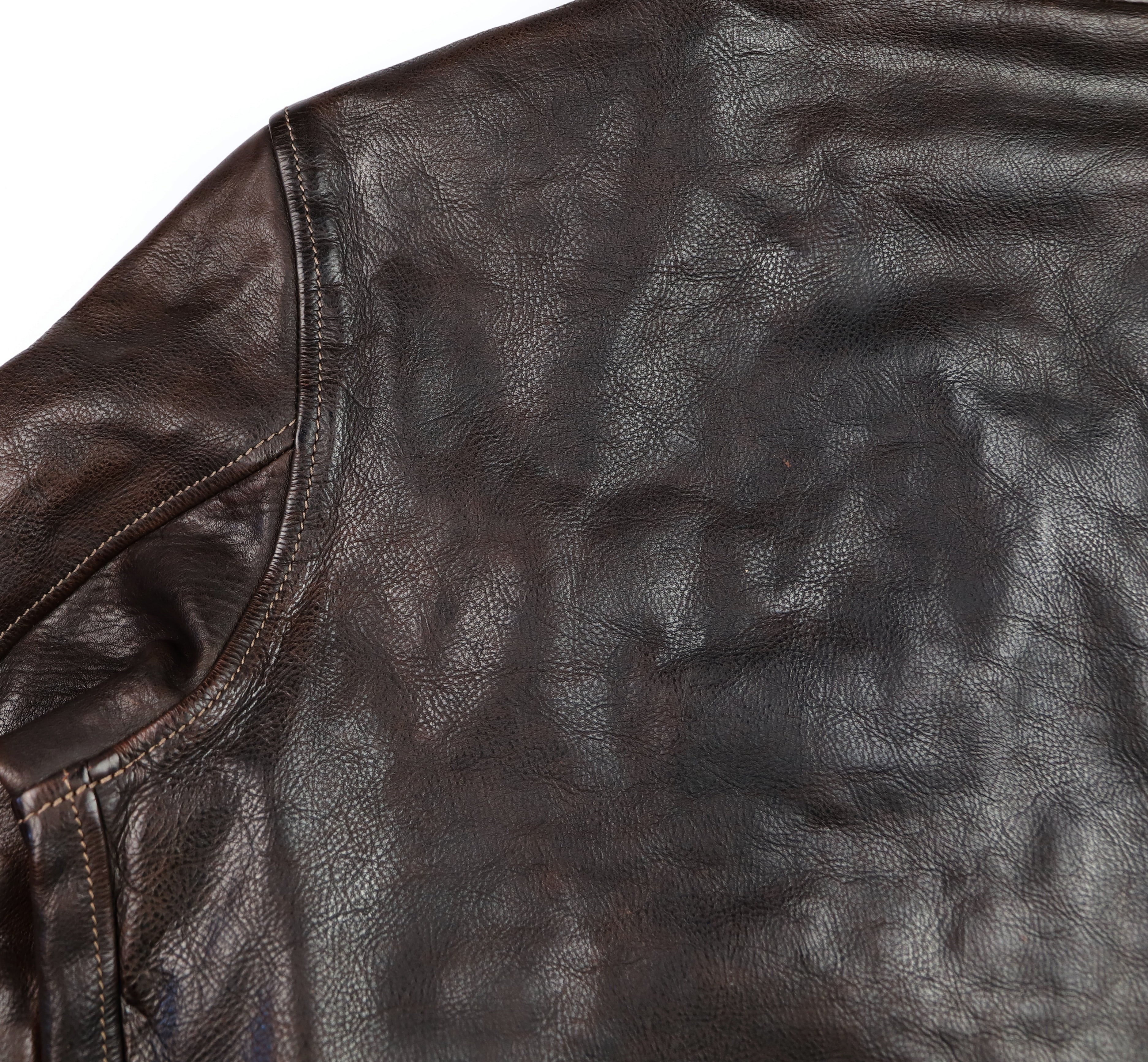 Thedi Markos Zip-Up Shawl Collar Jacket, size 3XL, Brown Canneto Cowhide