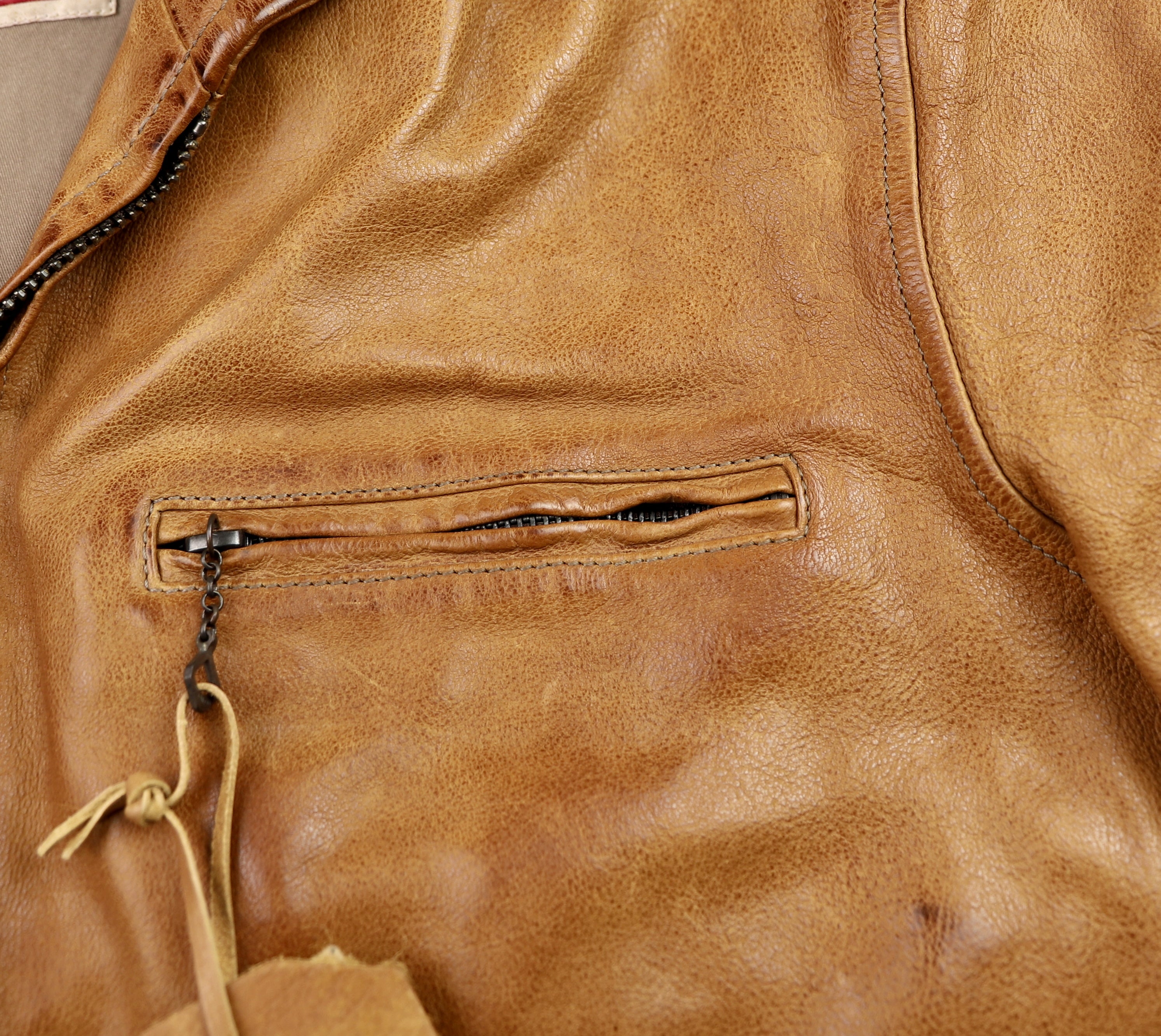 Thedi Markos Zip-Up Shawl Collar Jacket, size XXL, Cuoio Buffalo