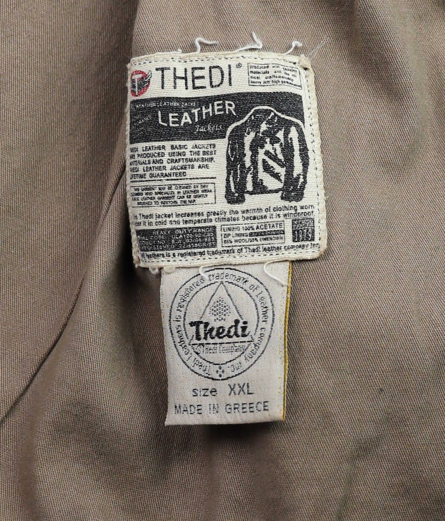 Thedi Markos Zip-Up Shawl Collar Jacket, size XXL, Cuoio Buffalo