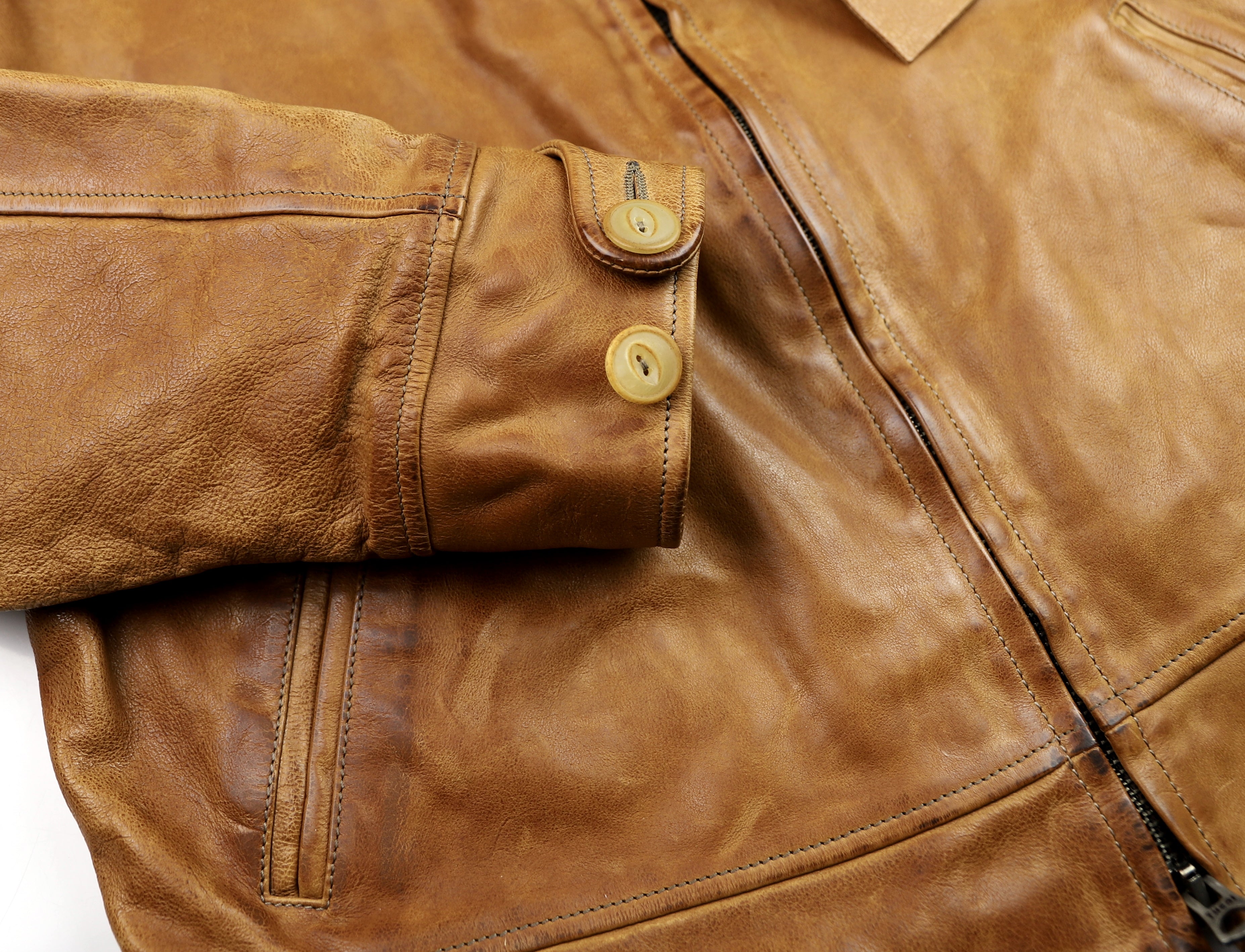 Thedi Markos Zip-Up Shawl Collar Jacket, size XXL, Cuoio Buffalo