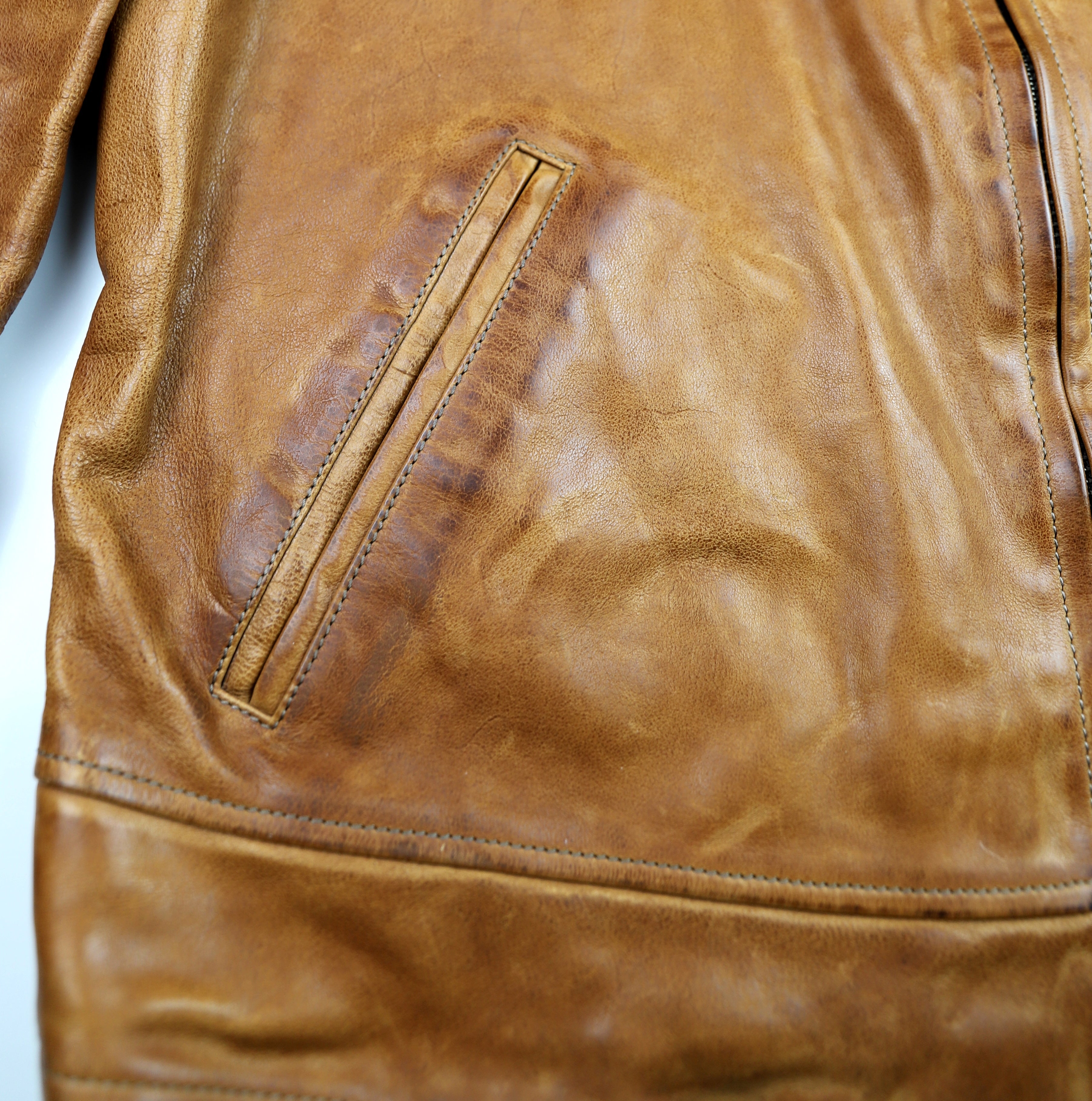 Thedi Markos Zip-Up Shawl Collar Jacket, size XXL, Cuoio Buffalo