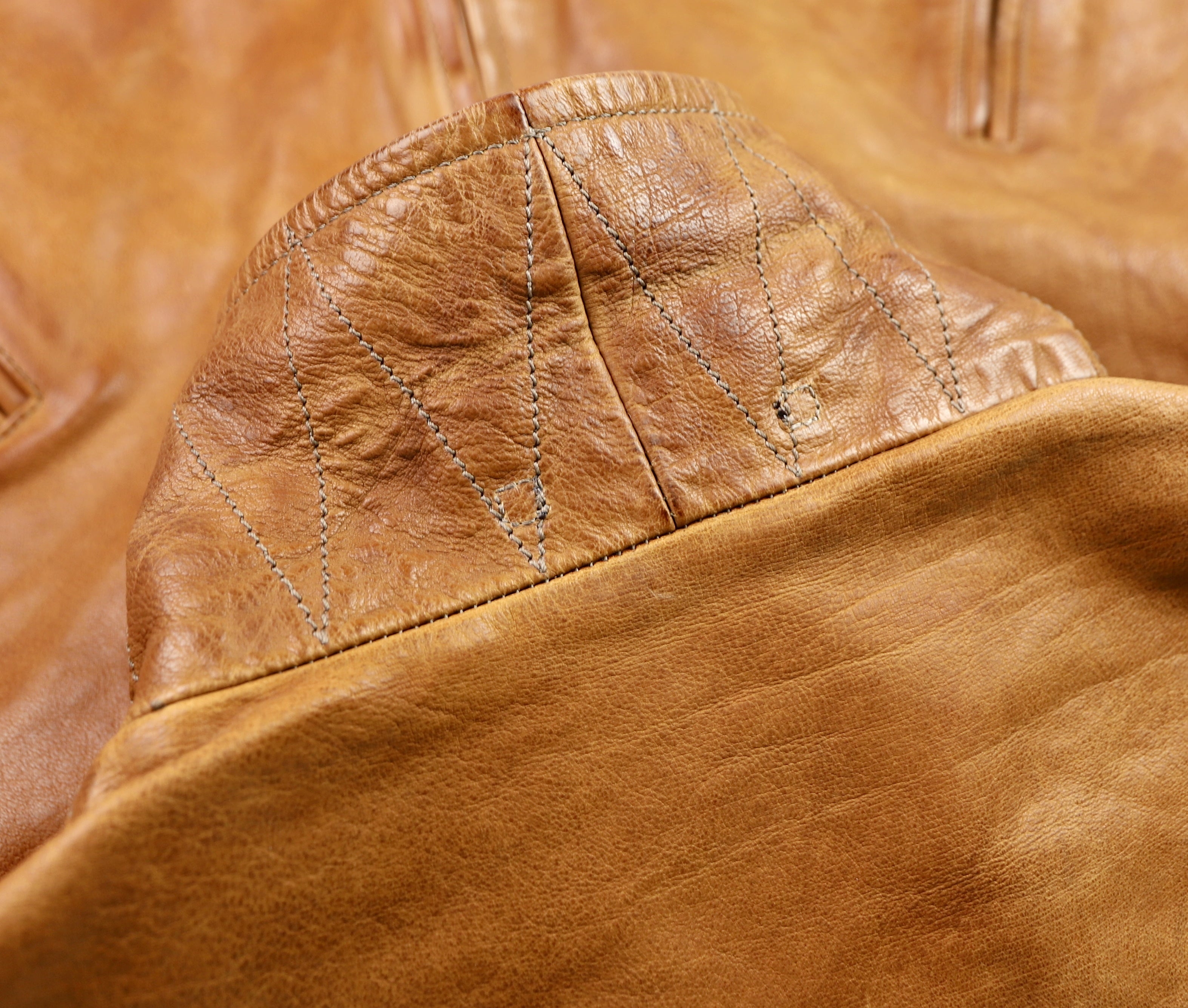 Thedi Zip-Up Markos Jacket, size XXL, Cuoio Buffalo