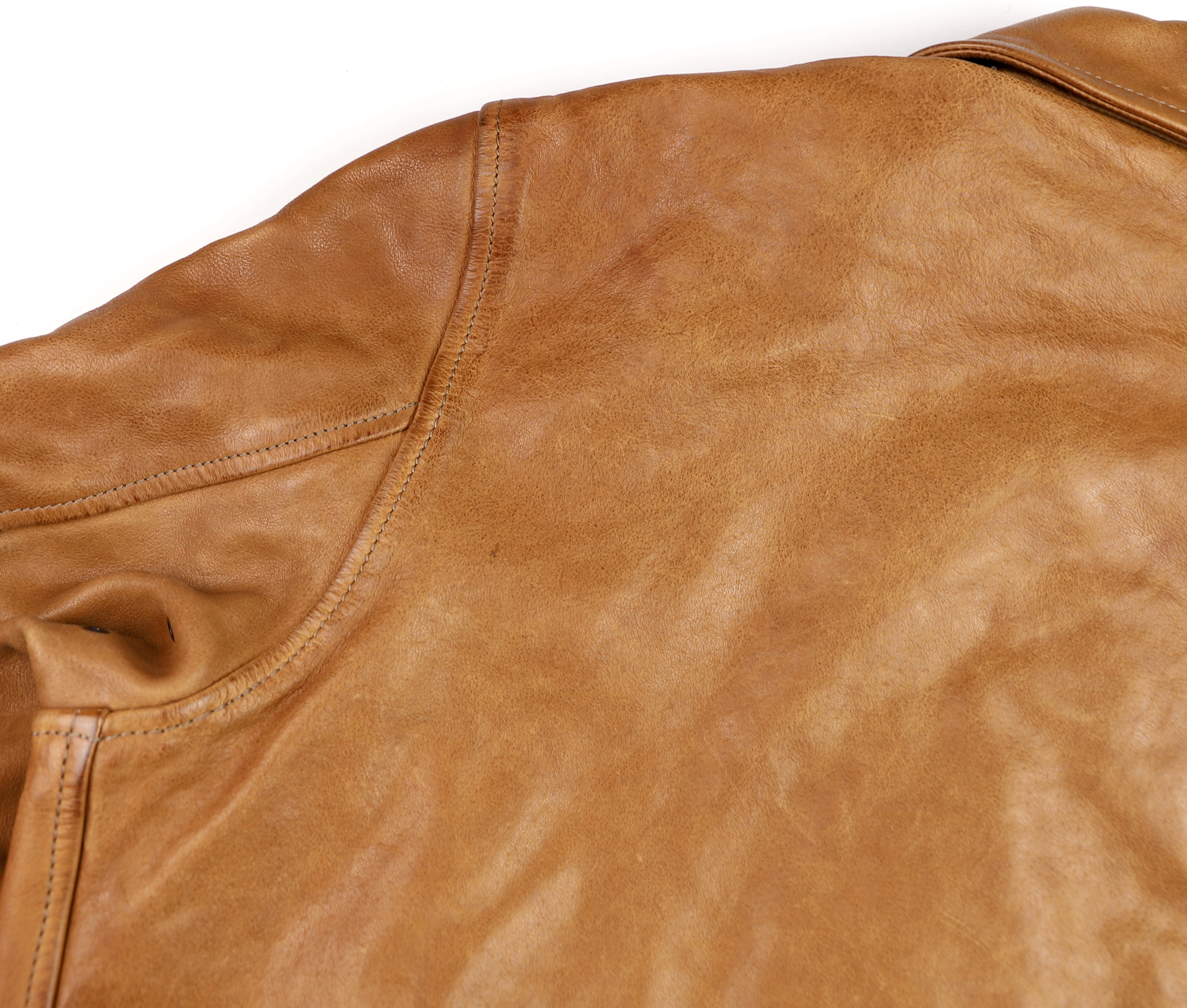 Thedi Zip-Up Markos Jacket, size XXL, Cuoio Buffalo