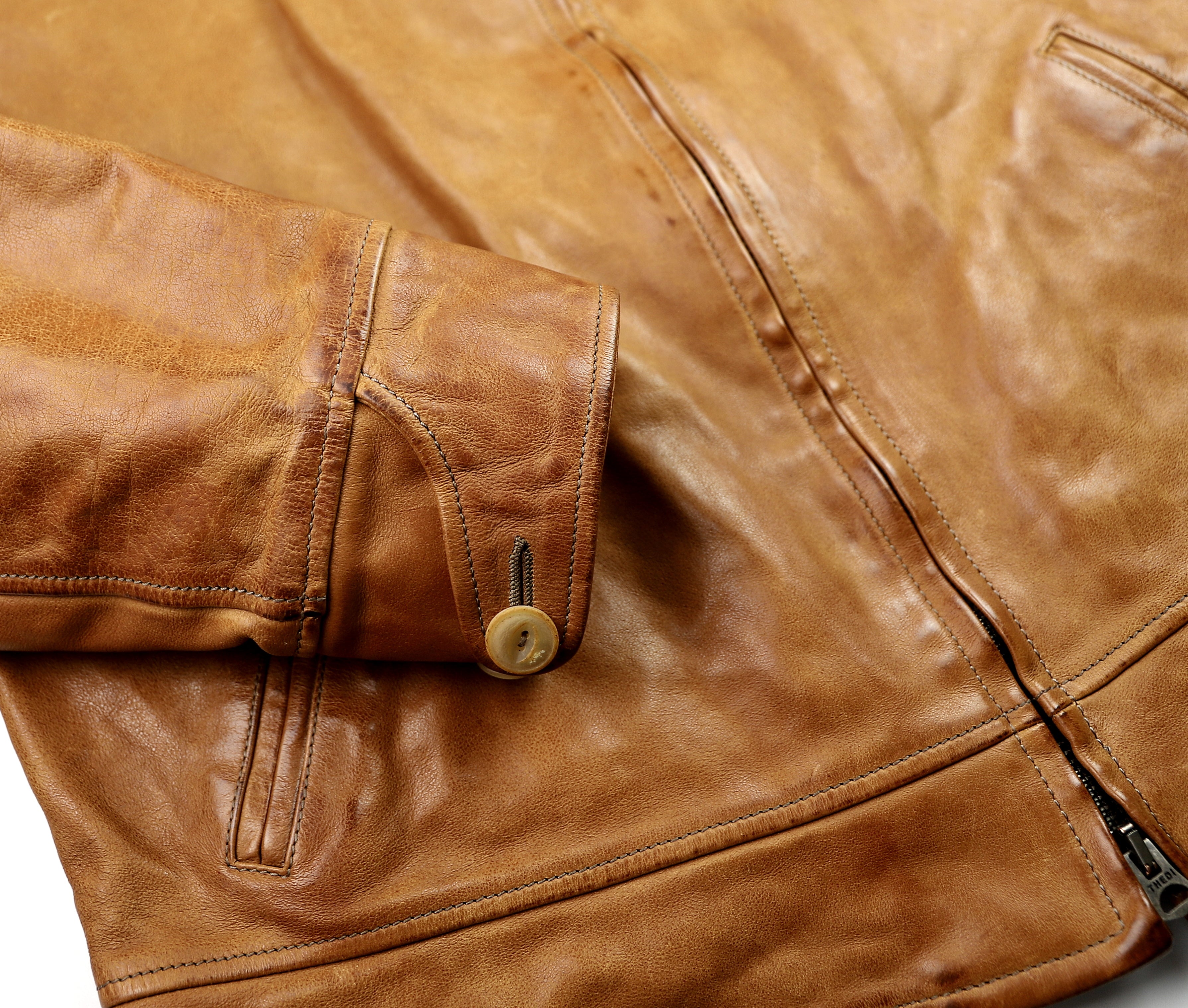 Thedi Markos Zip-Up Shawl Collar Jacket, size 3XL, Cuoio Buffalo