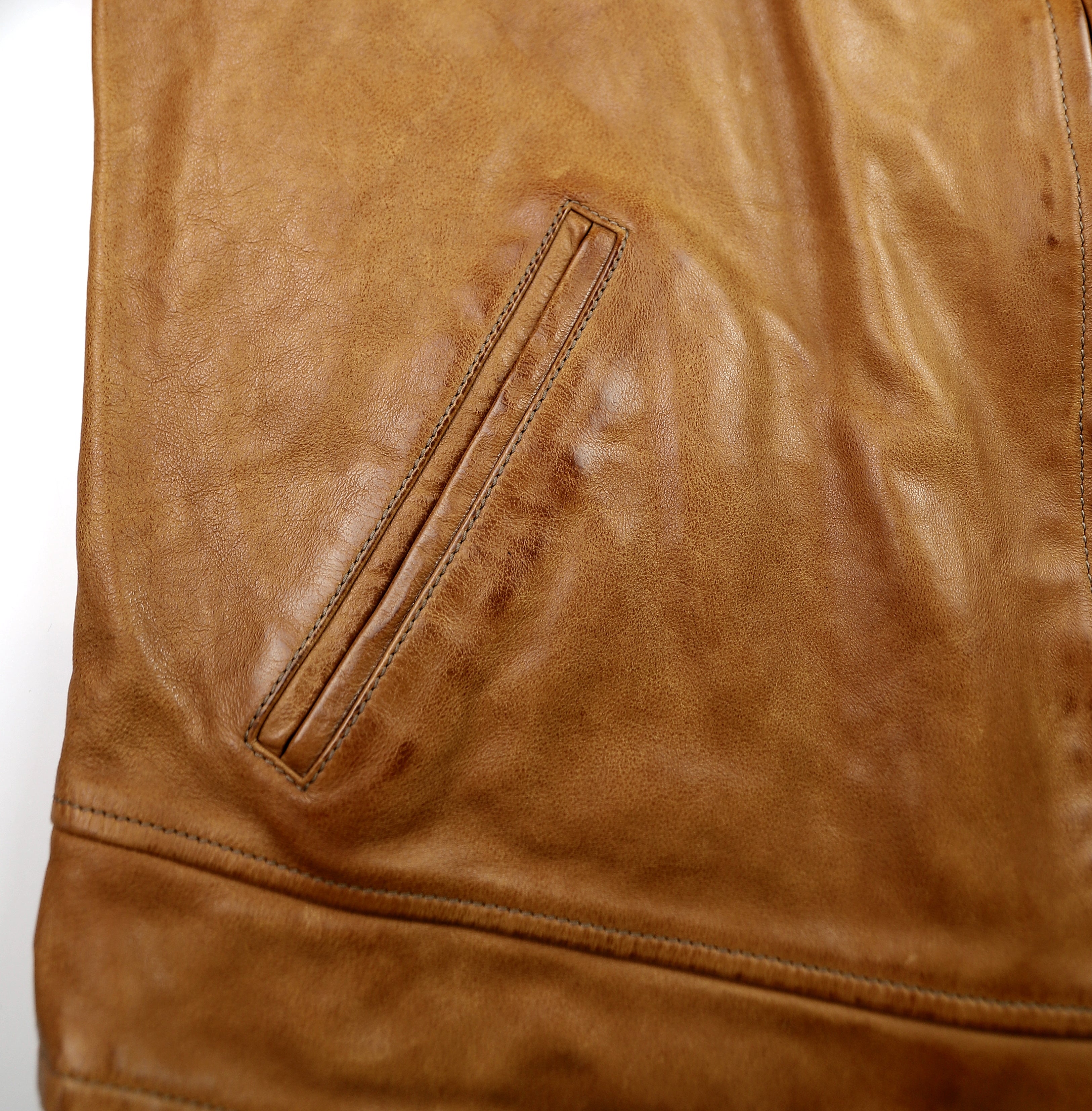 Thedi Markos Zip-Up Shawl Collar Jacket, size 3XL, Cuoio Buffalo