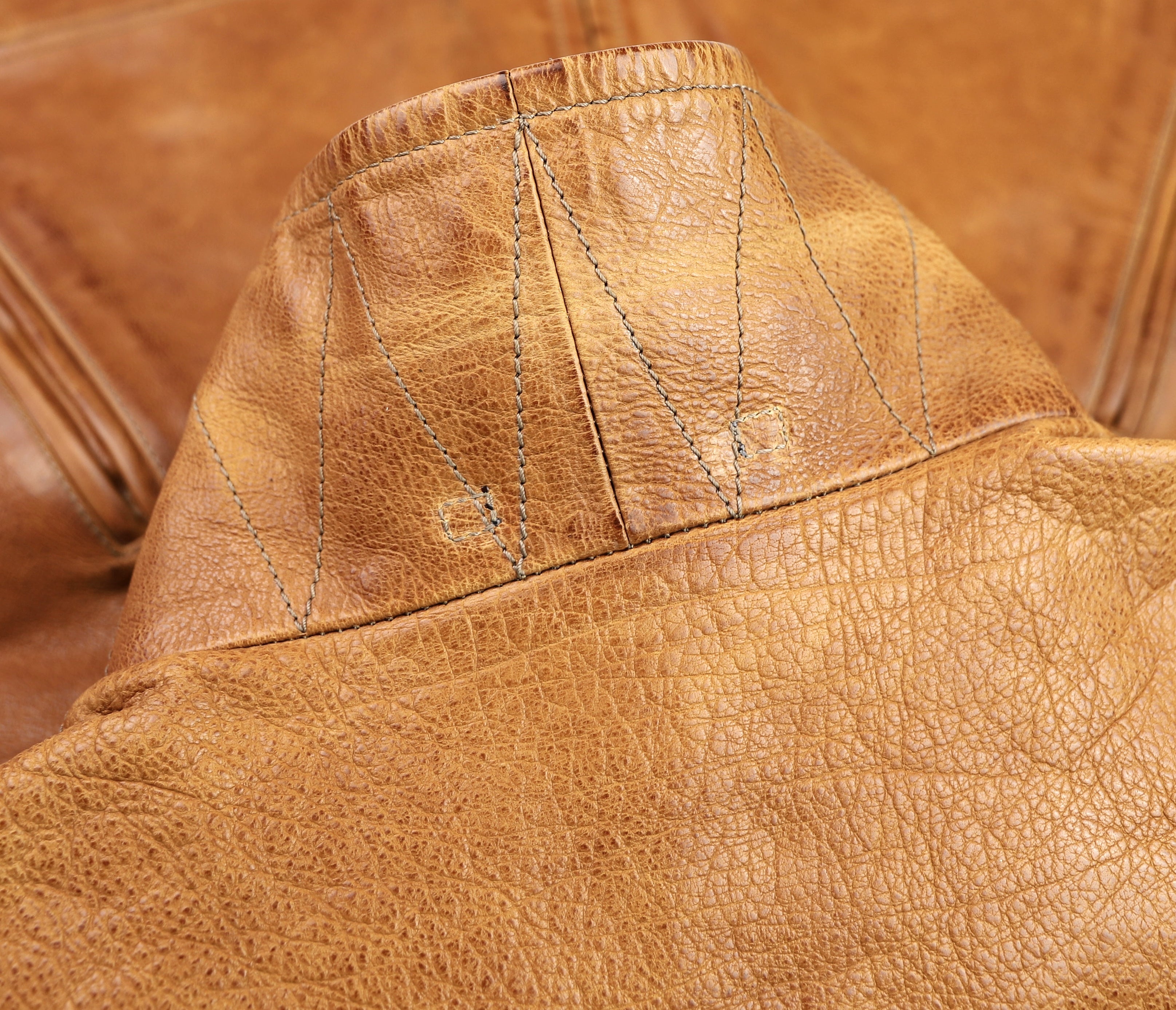 Thedi Markos Zip-Up Shawl Collar Jacket, size 3XL, Cuoio Buffalo