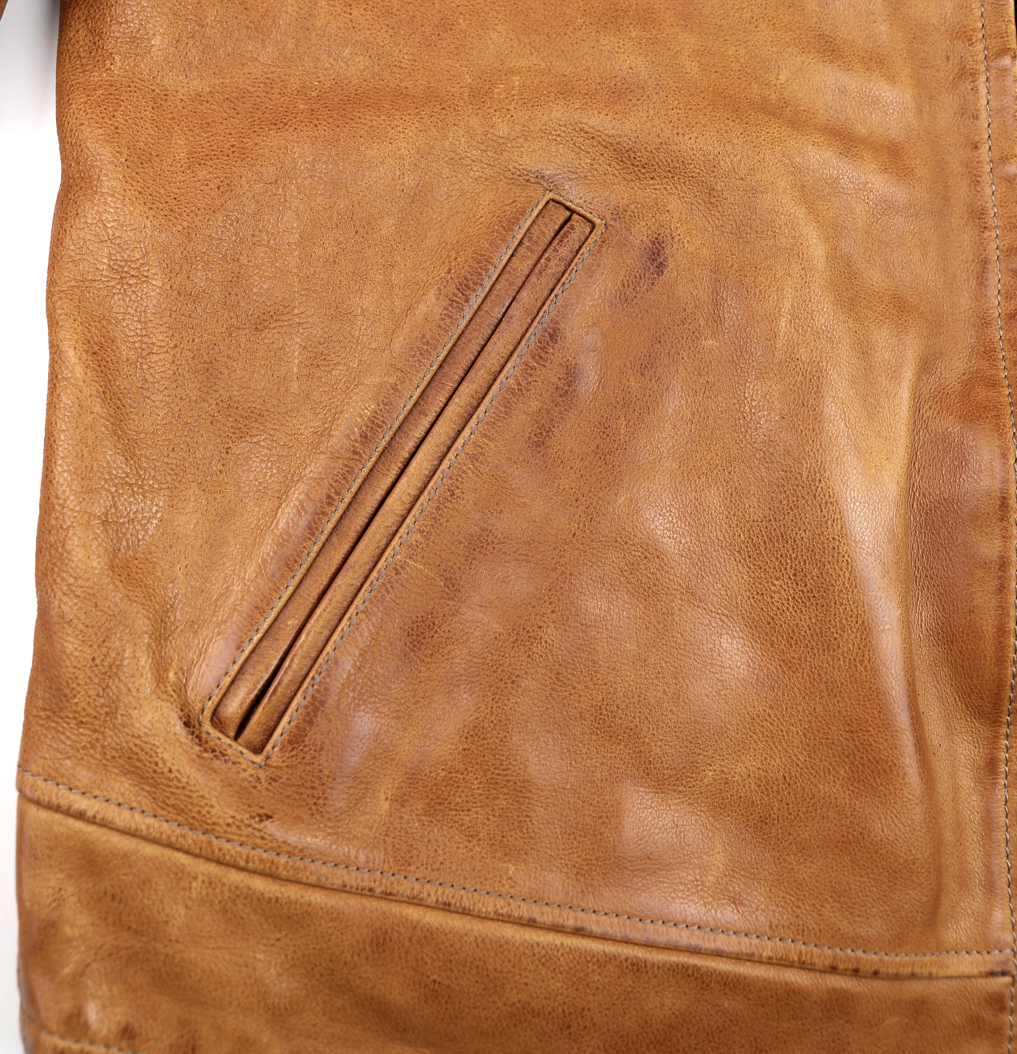 Thedi Markos Zip-Up Shawl Collar Jacket, size 3XL, Cuoio Buffalo