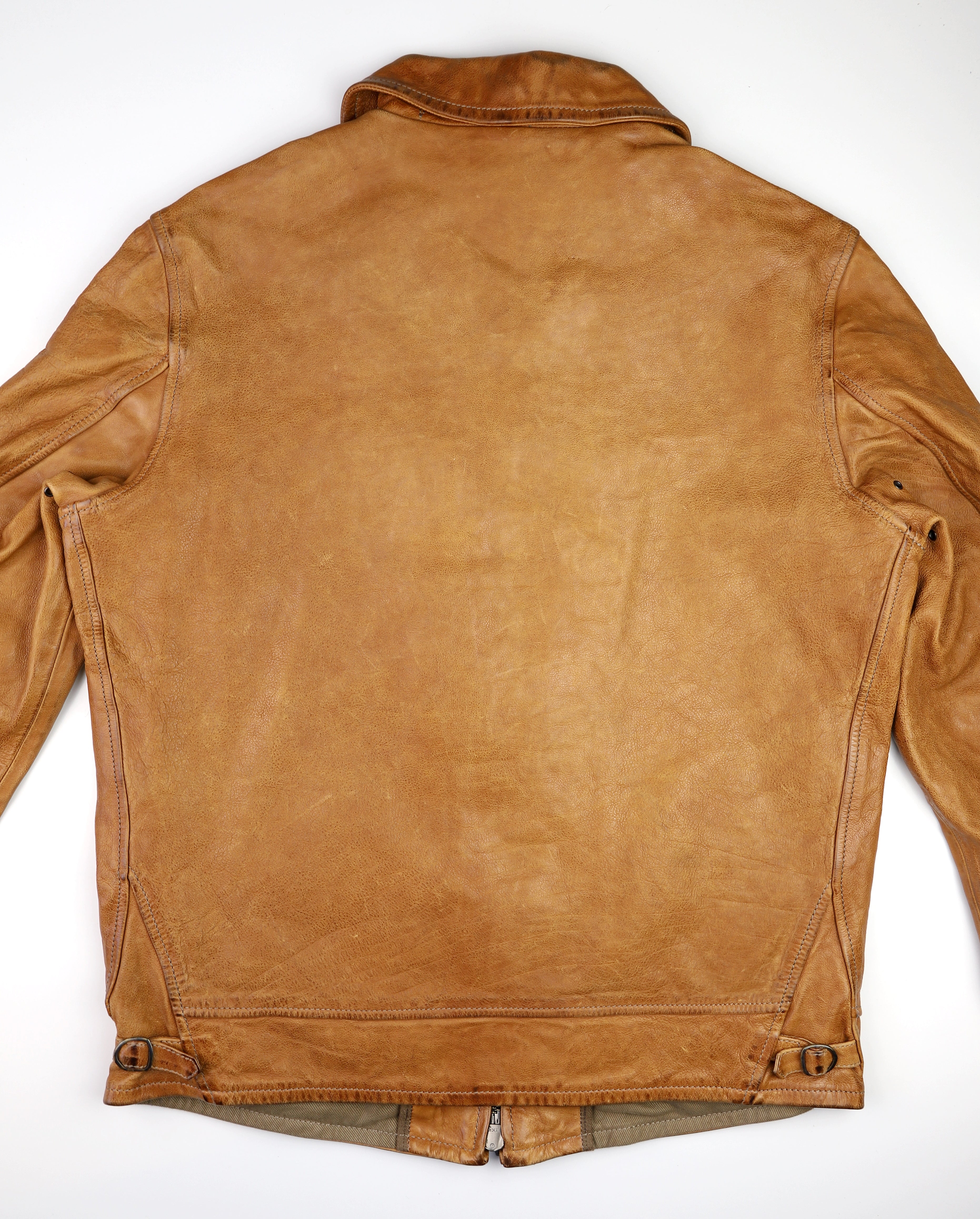 Thedi Markos Zip-Up Shawl Collar Jacket, size Large, Cuoio Buffalo