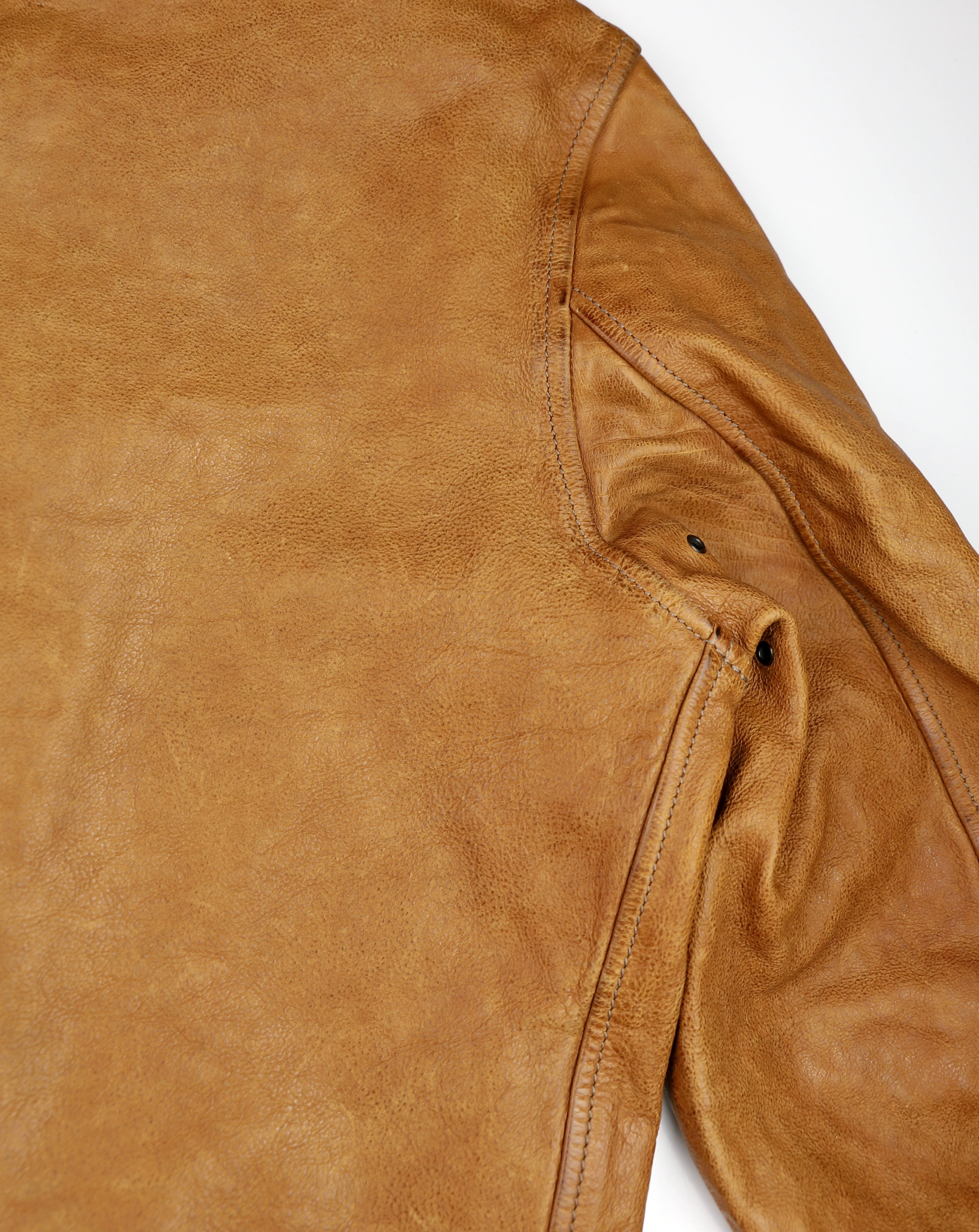 Thedi Markos Zip-Up Shawl Collar Jacket, size Large, Cuoio Buffalo