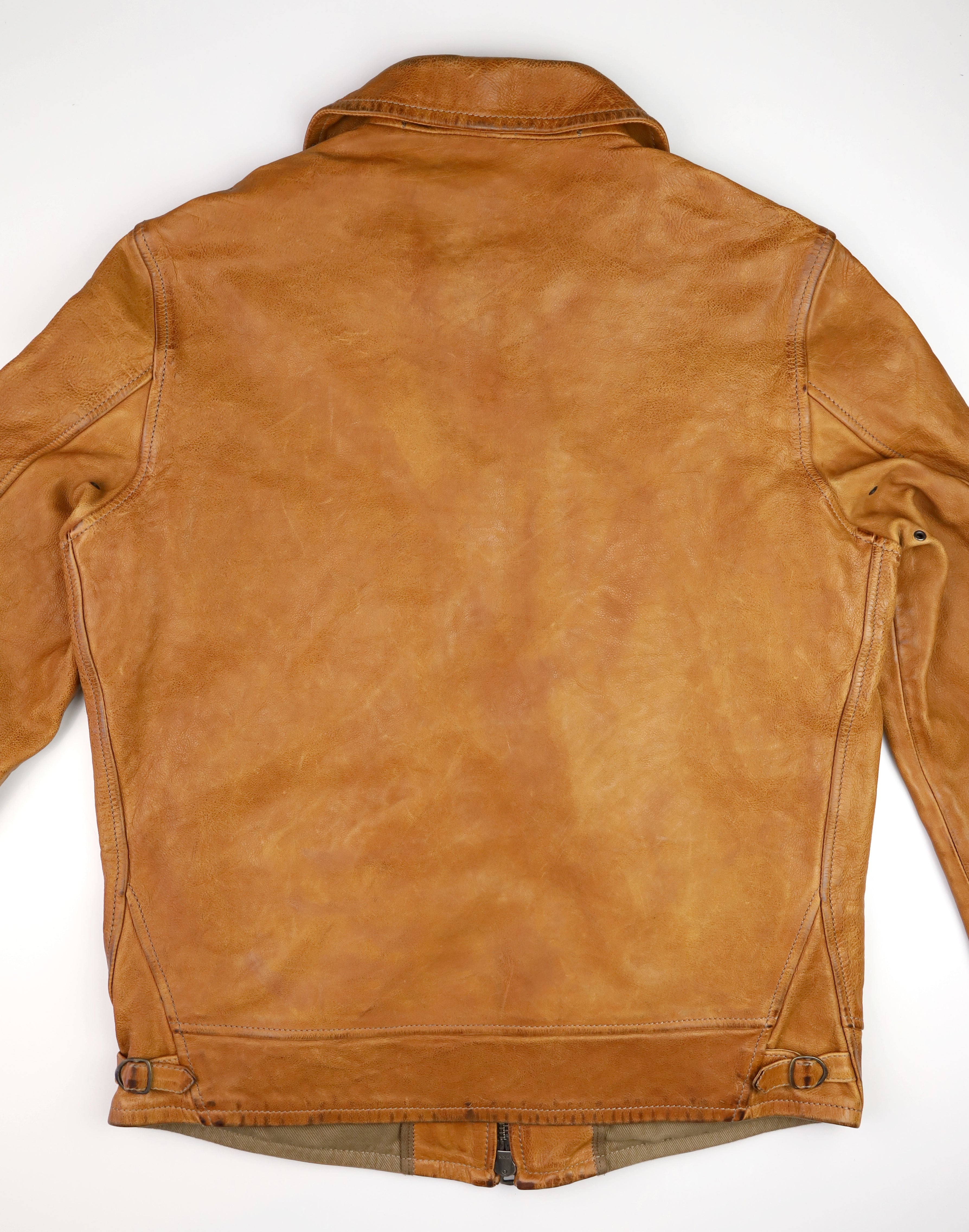 Thedi Markos Zip-Up Shawl Collar Jacket, size Medium, Cuoio Buffalo