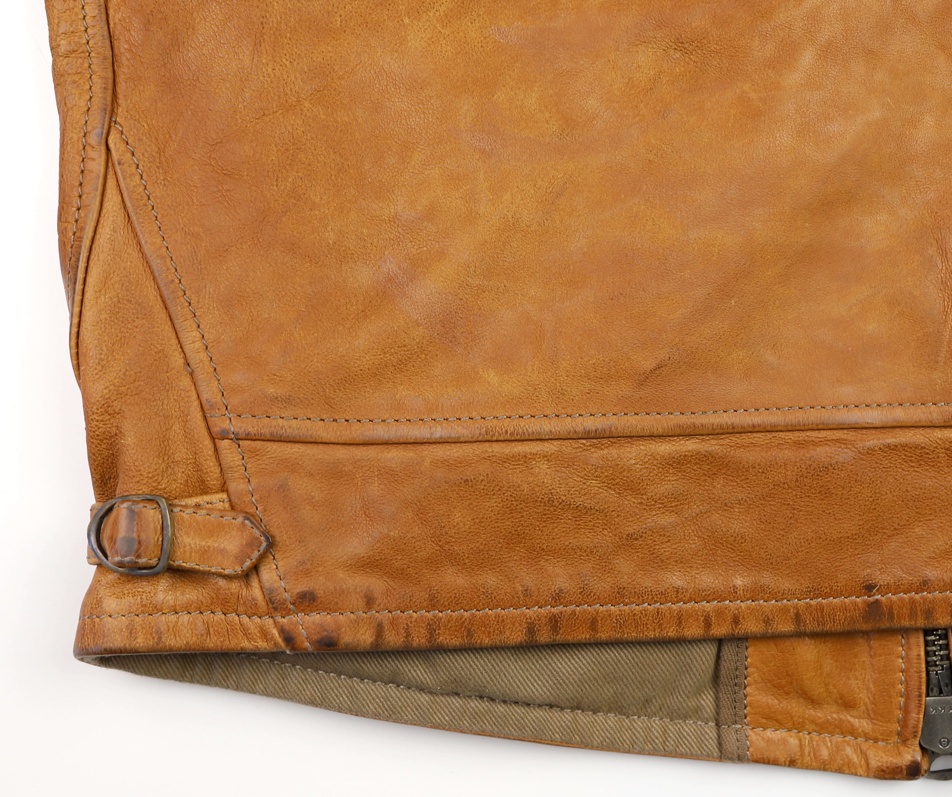 Thedi Markos Zip-Up Shawl Collar Jacket, size Medium, Cuoio Buffalo