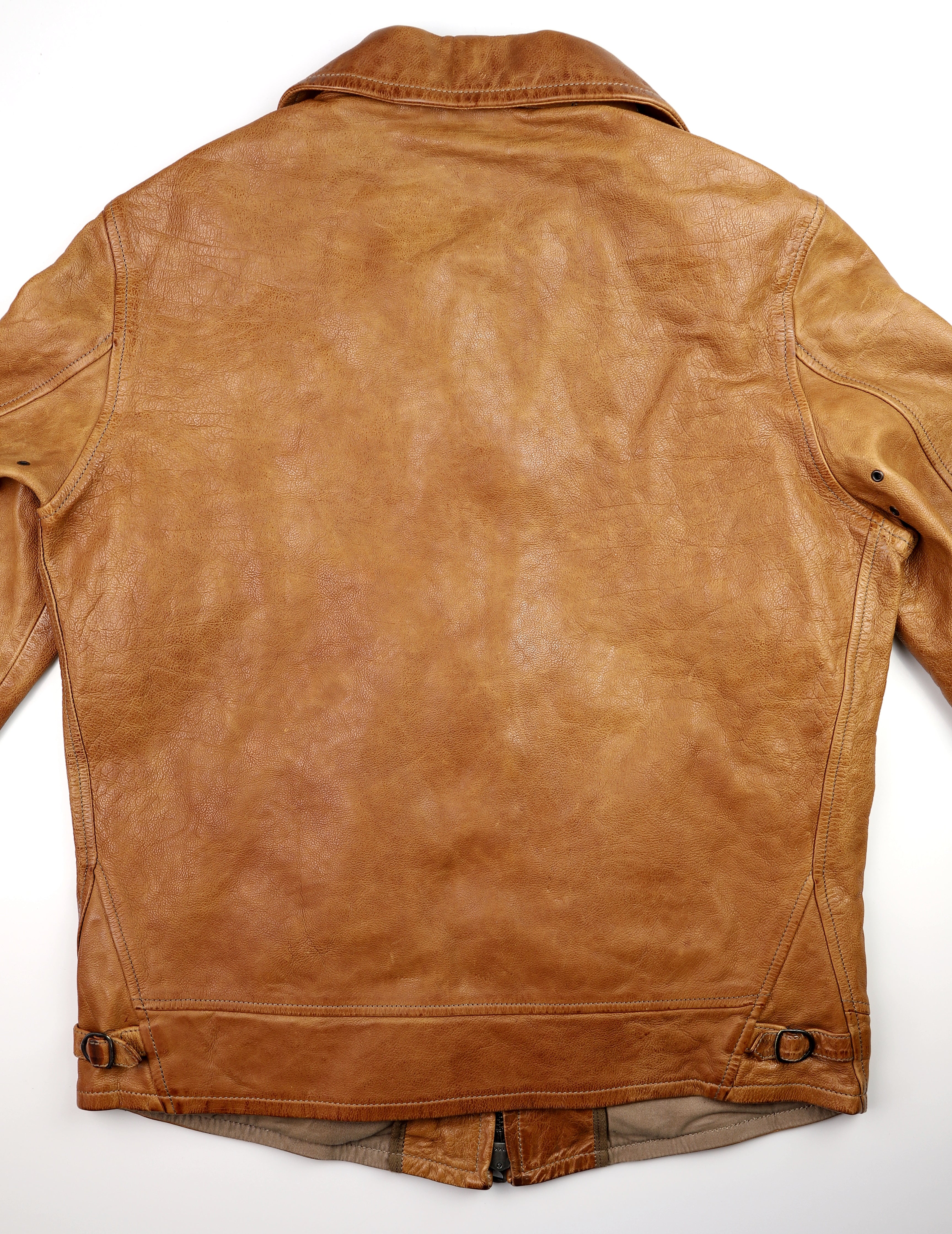 Thedi Markos Zip-Up Shawl Collar Jacket, size Medium, Cuoio Buffalo