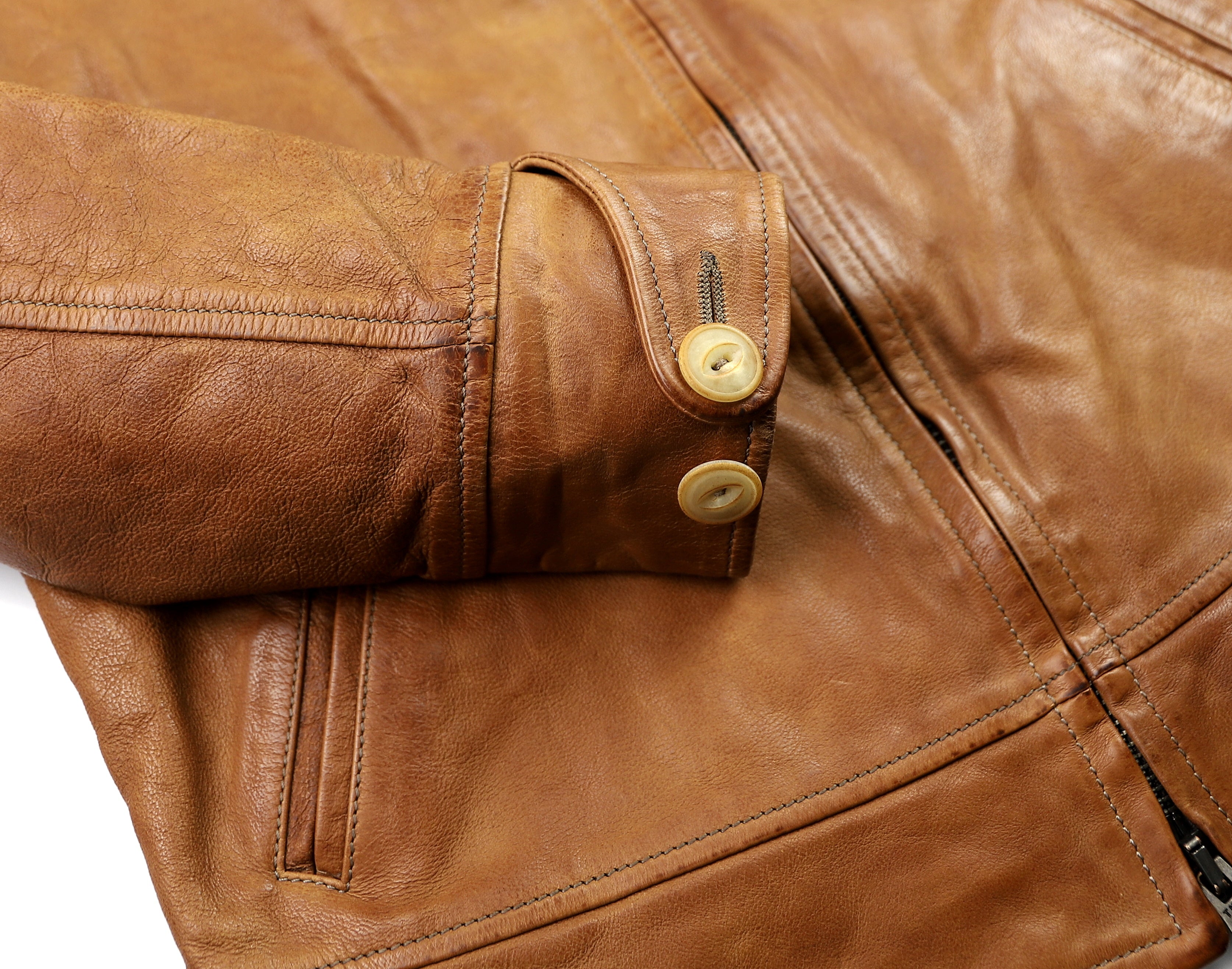 Thedi Markos Zip-Up Shawl Collar Jacket, size Medium, Cuoio Buffalo