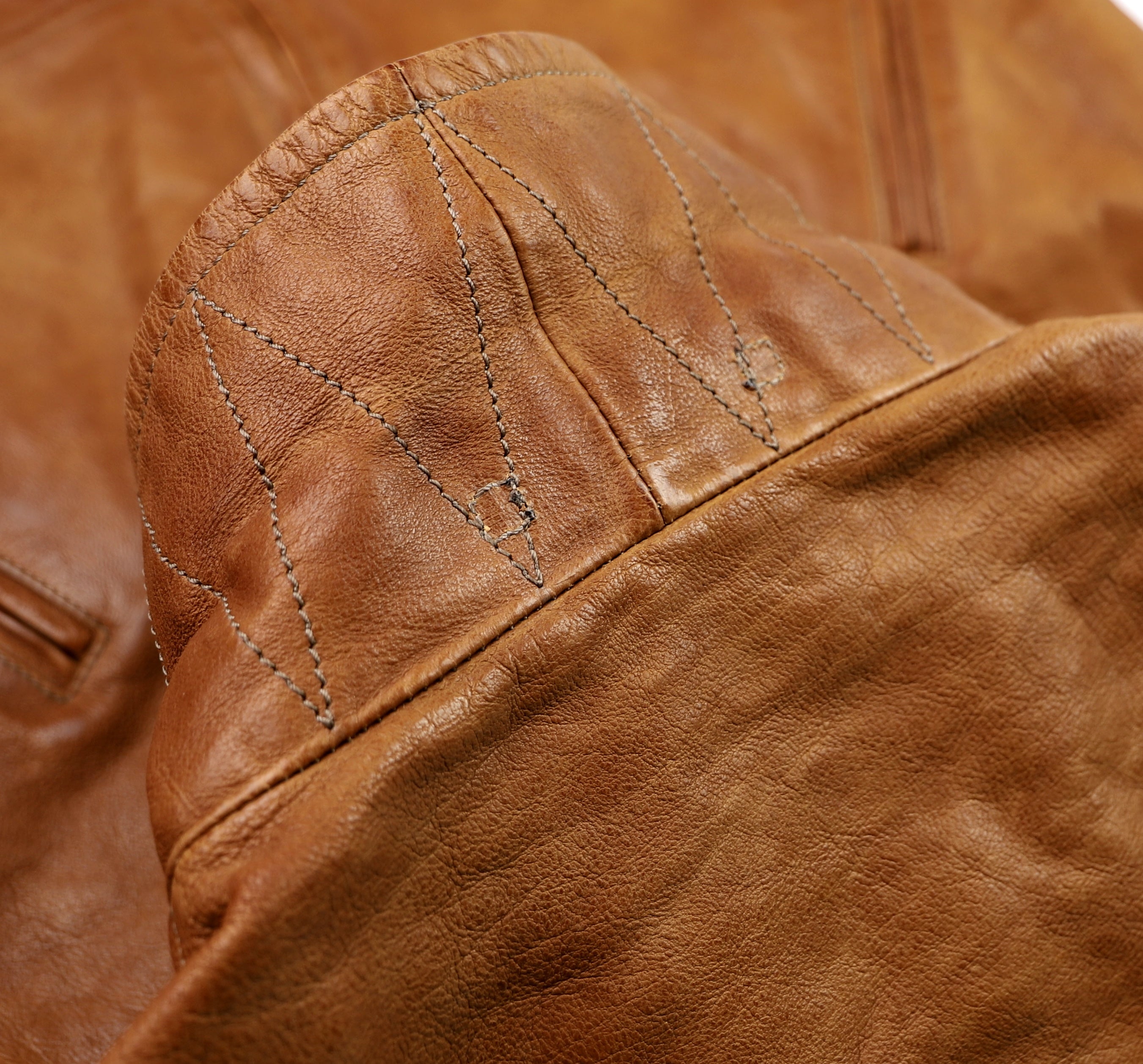 Thedi Markos Zip-Up Shawl Collar Jacket, size Medium, Cuoio Buffalo