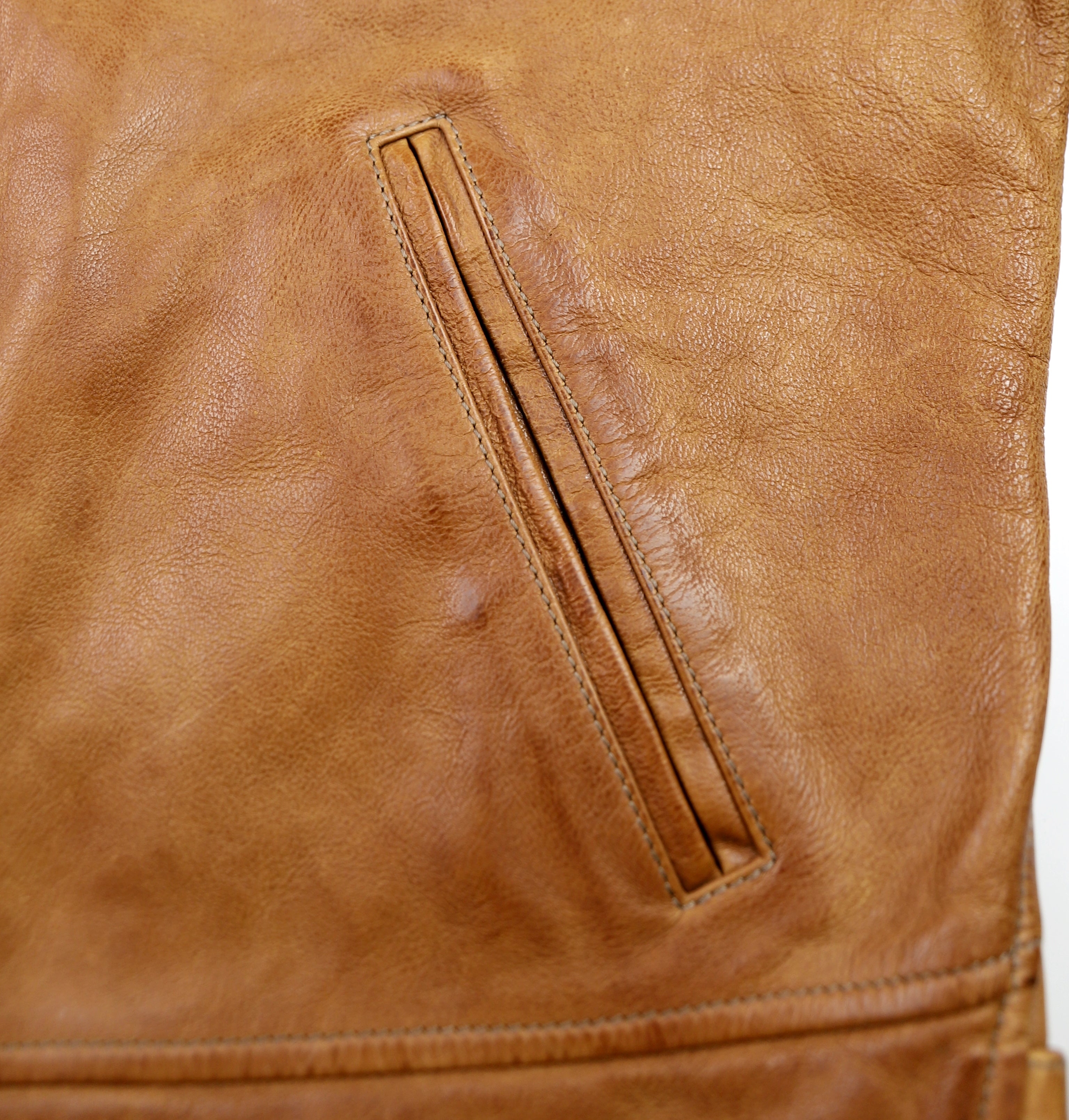 Thedi Markos Zip-Up Shawl Collar Jacket, size Medium, Cuoio Buffalo