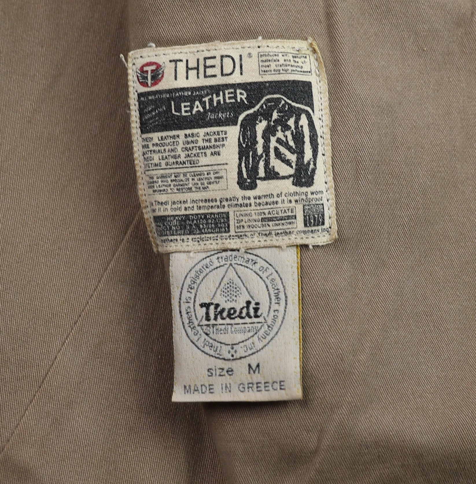 Thedi Markos Zip-Up Shawl Collar Jacket, size Medium, Cuoio Buffalo