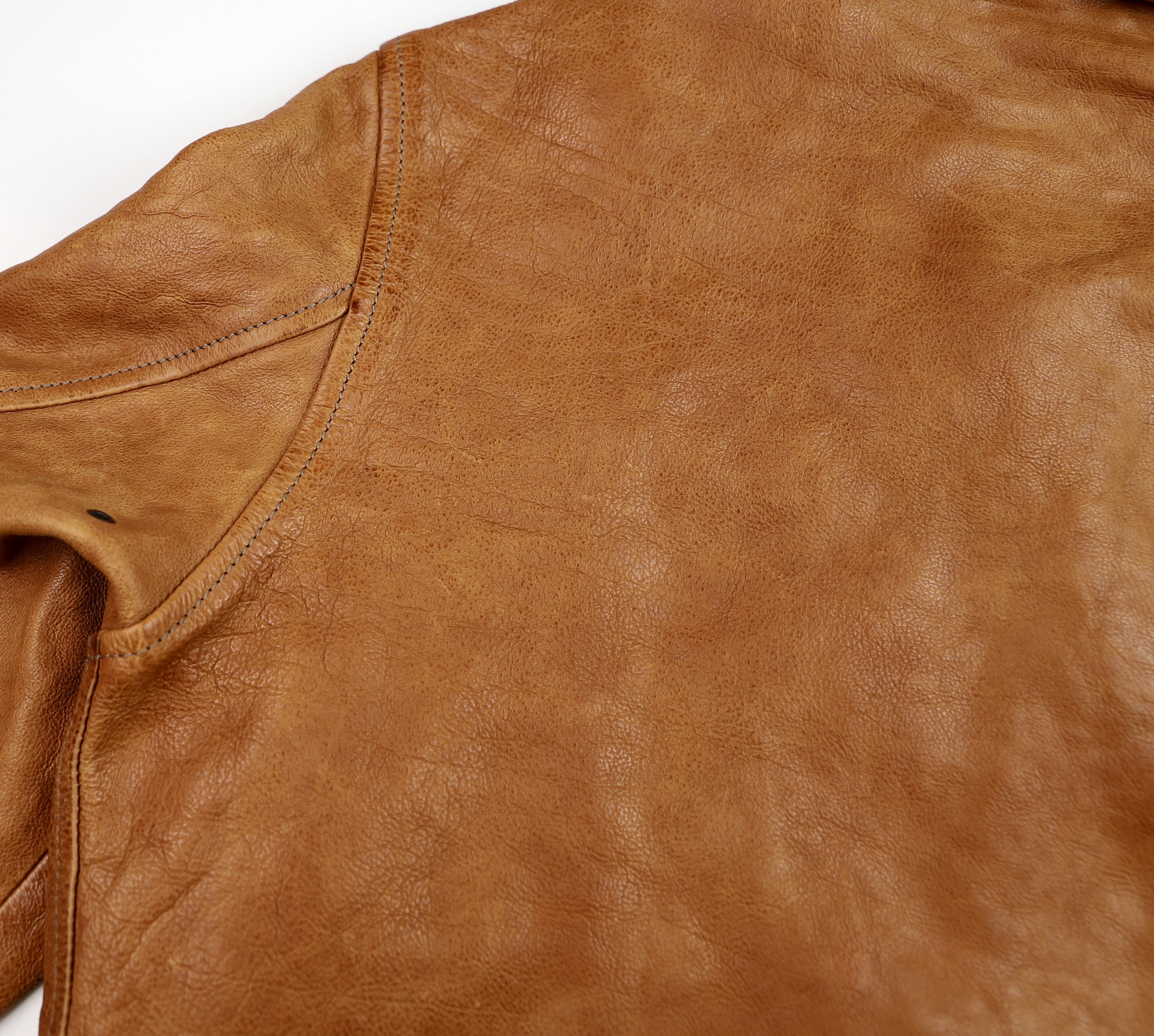 Thedi Markos Zip-Up Shawl Collar Jacket, size Medium, Cuoio Buffalo