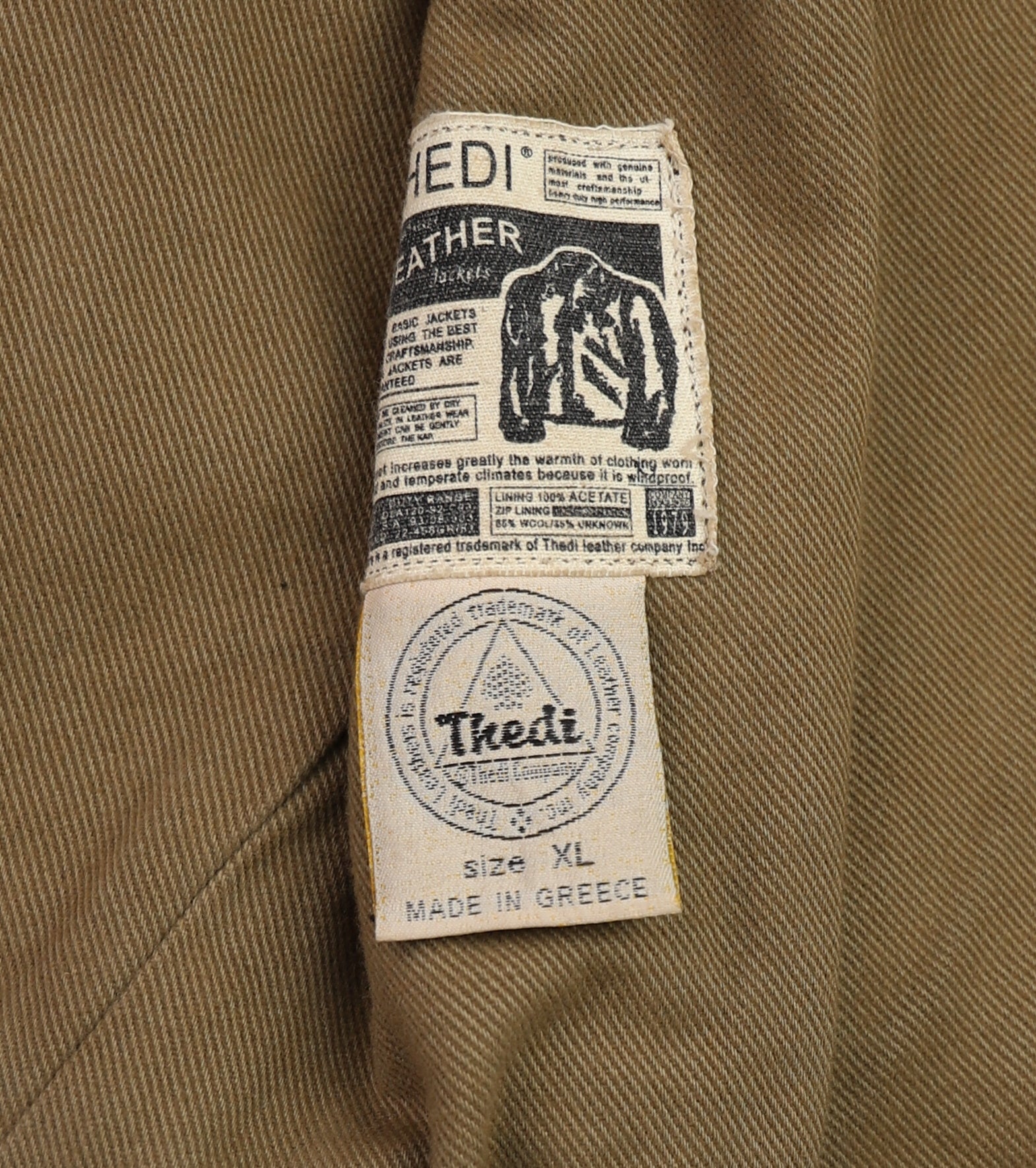 Thedi Markos Zip-Up Shawl Collar Jacket, size XL, Cuoio Buffalo