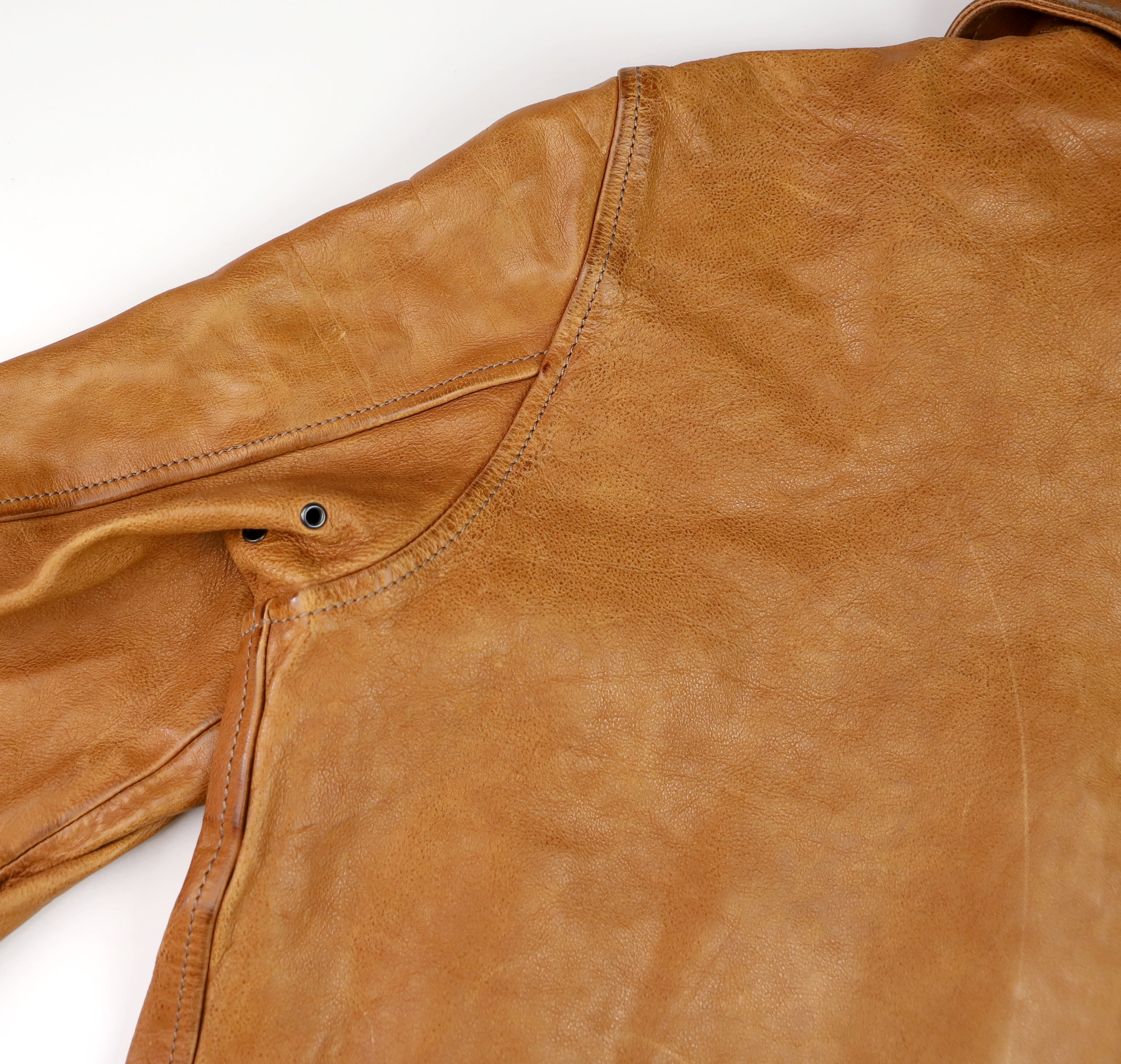 Thedi Markos Zip-Up Shawl Collar Jacket, size XL, Cuoio Buffalo