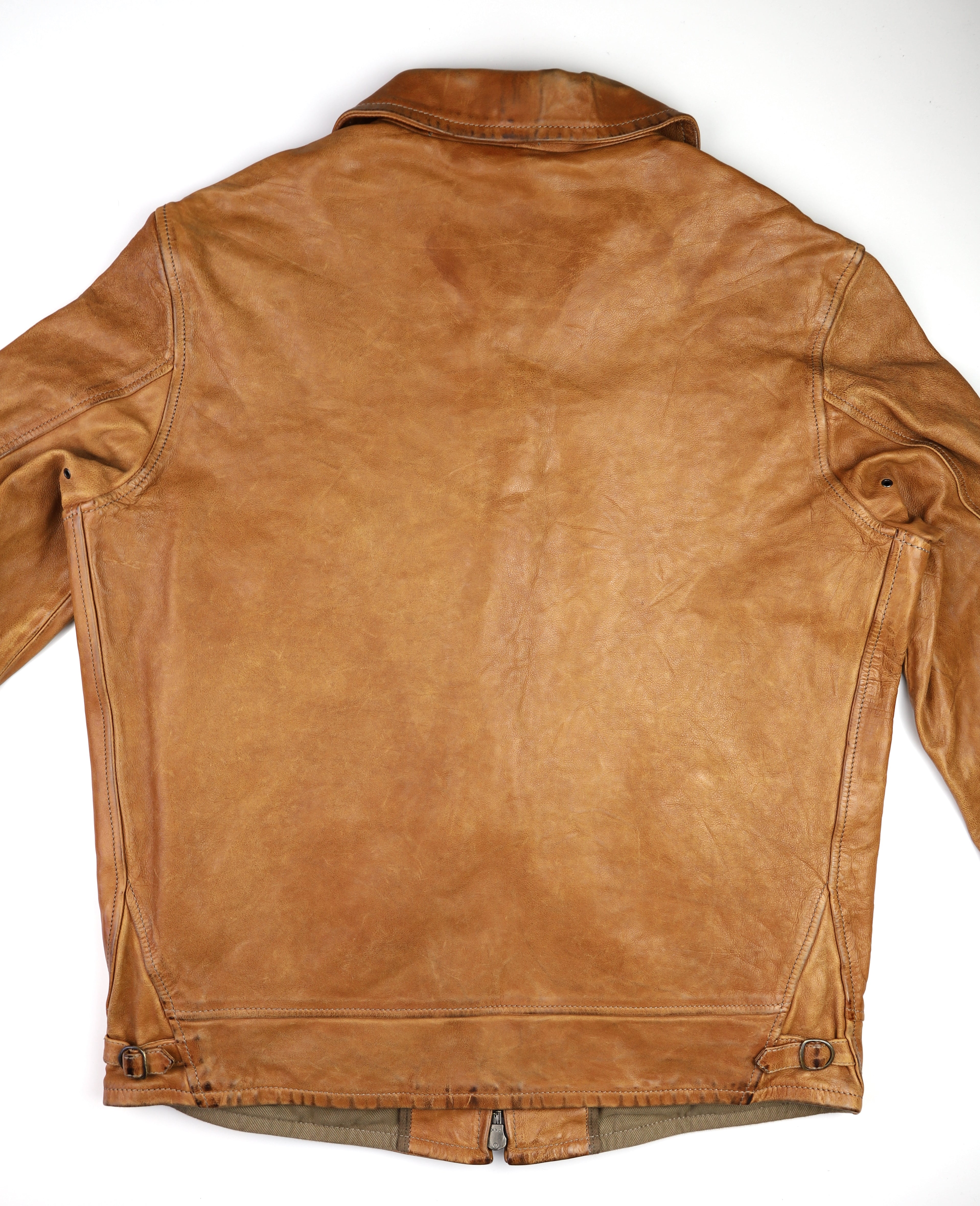 Thedi Markos Zip-Up Shawl Collar Jacket, size XL, Cuoio Buffalo