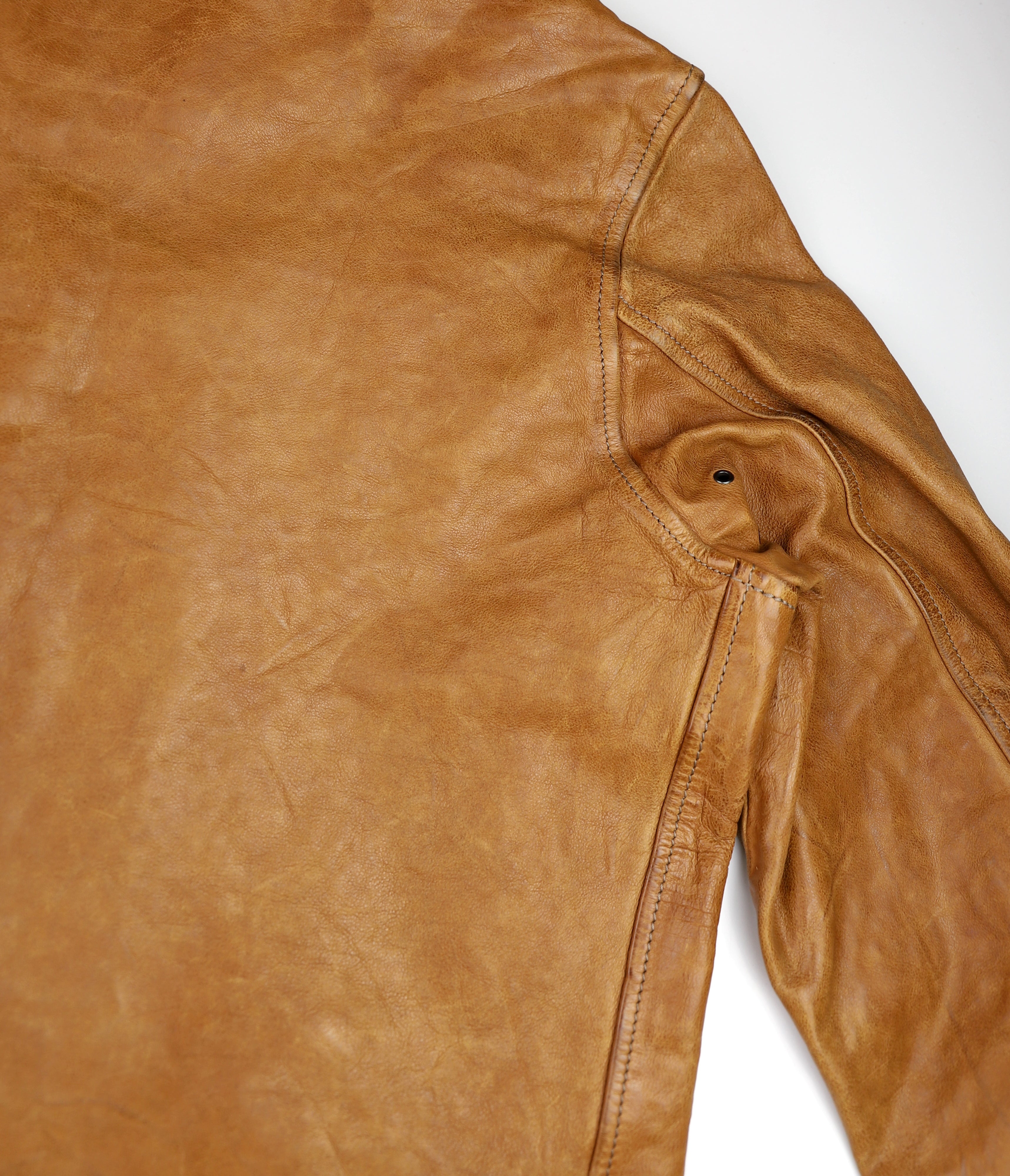 Thedi Markos Zip-Up Shawl Collar Jacket, size XL, Cuoio Buffalo