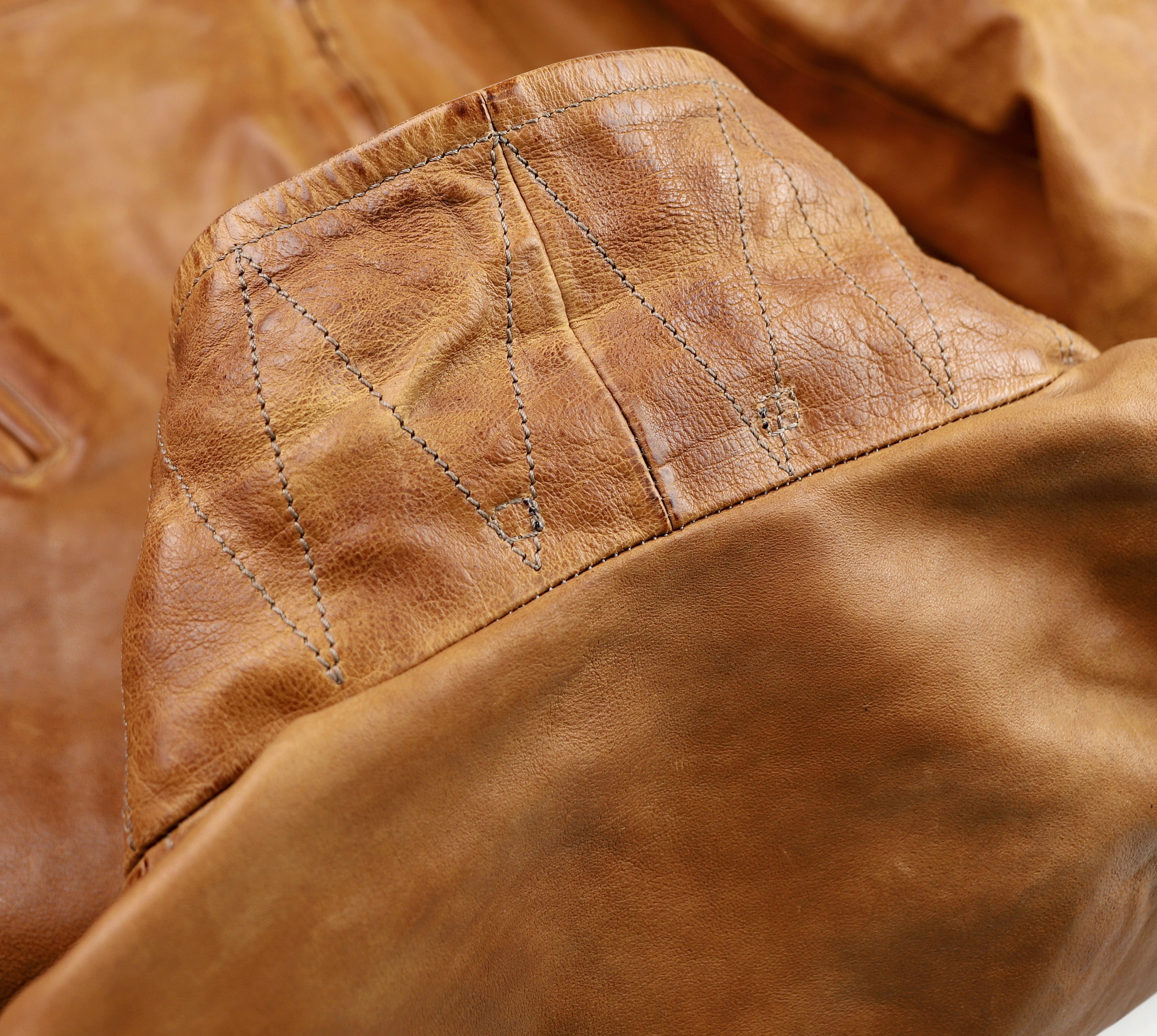 Thedi Markos Zip-Up Shawl Collar Jacket, size XL, Cuoio Buffalo