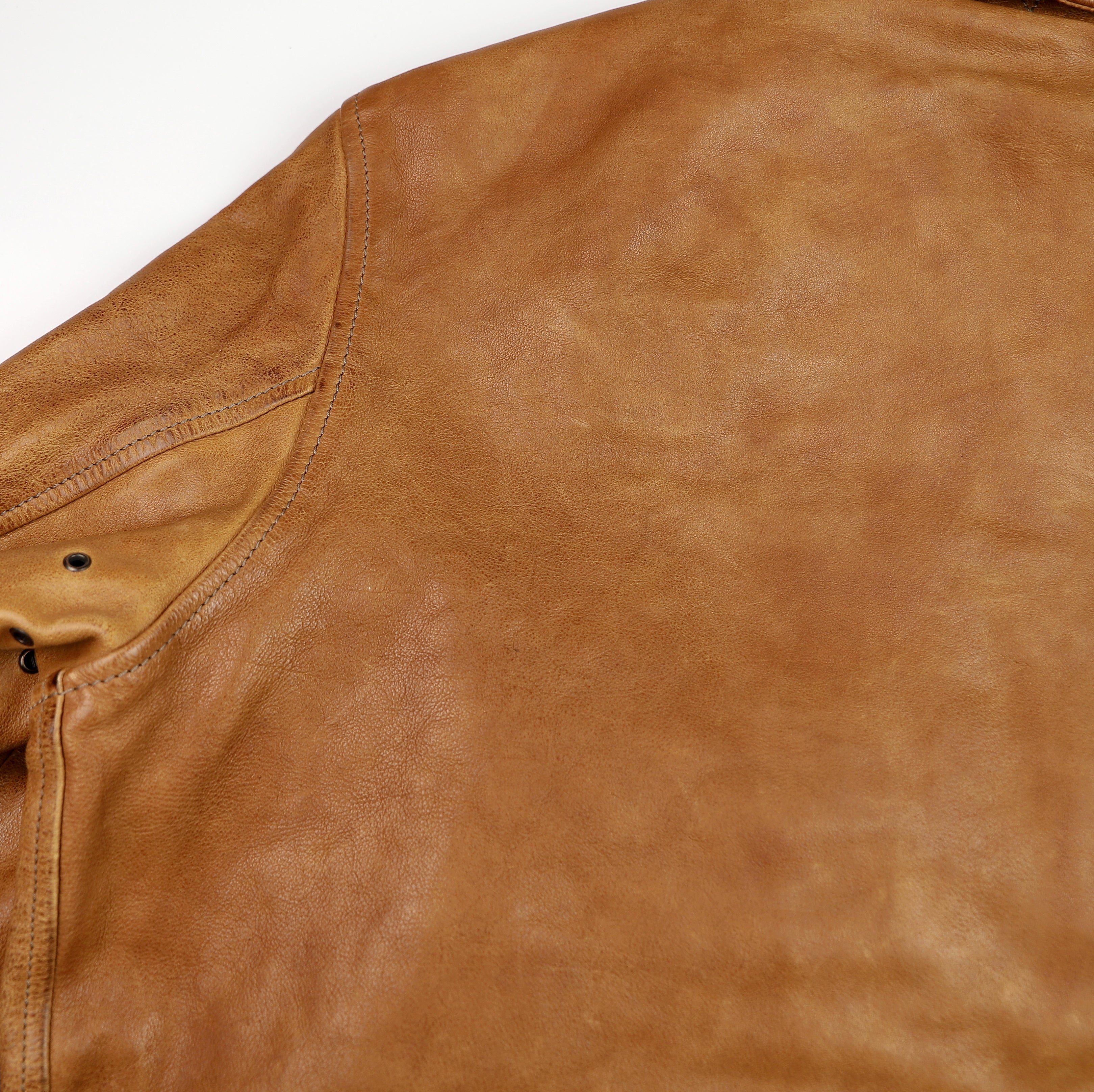 Thedi Markos Zip-Up Shawl Collar Jacket, size XL, Cuoio Buffalo