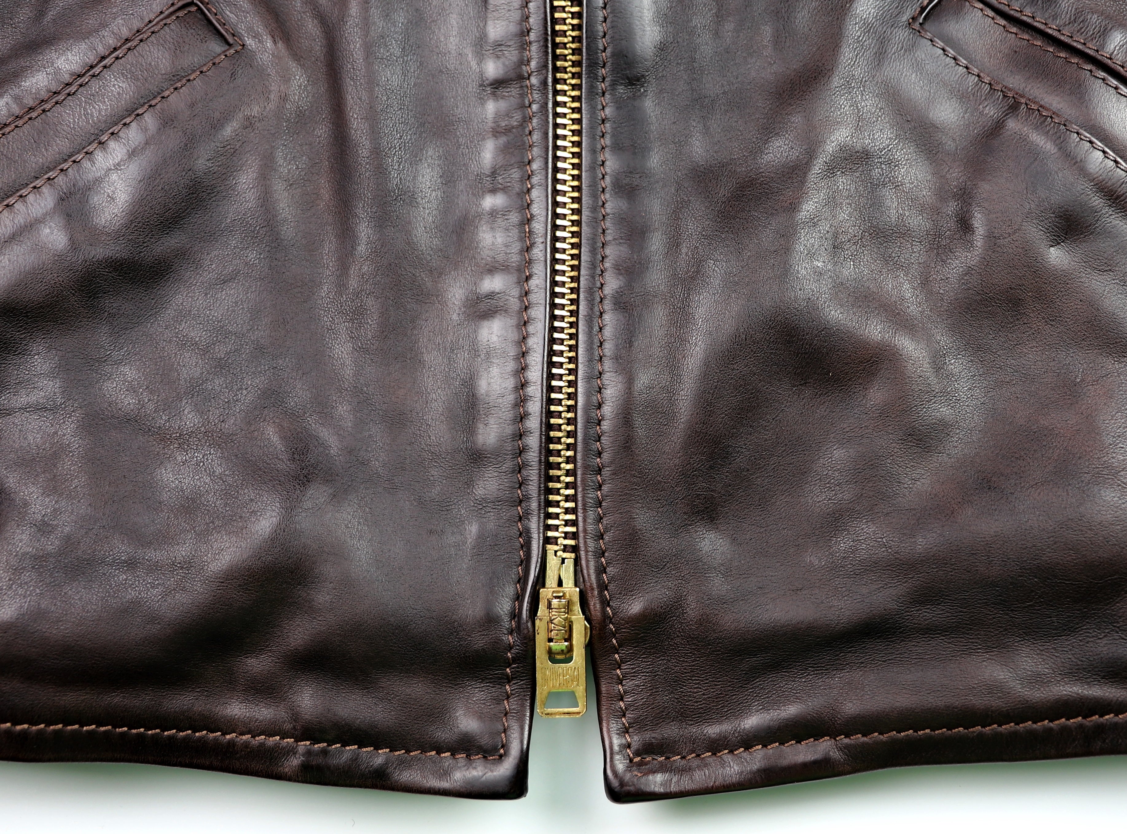 Thedi Memphis Half Belt, size XXL, Hand Dyed Cocoa Buffalo