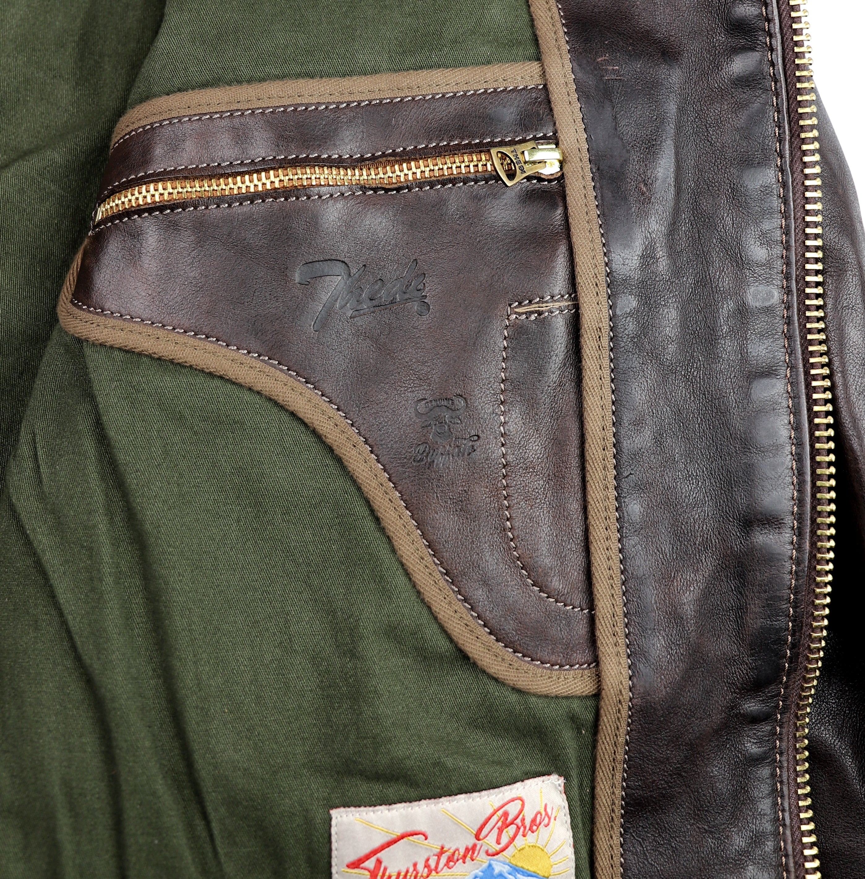 Thedi Memphis Half Belt, size XXL, Hand Dyed Cocoa Buffalo