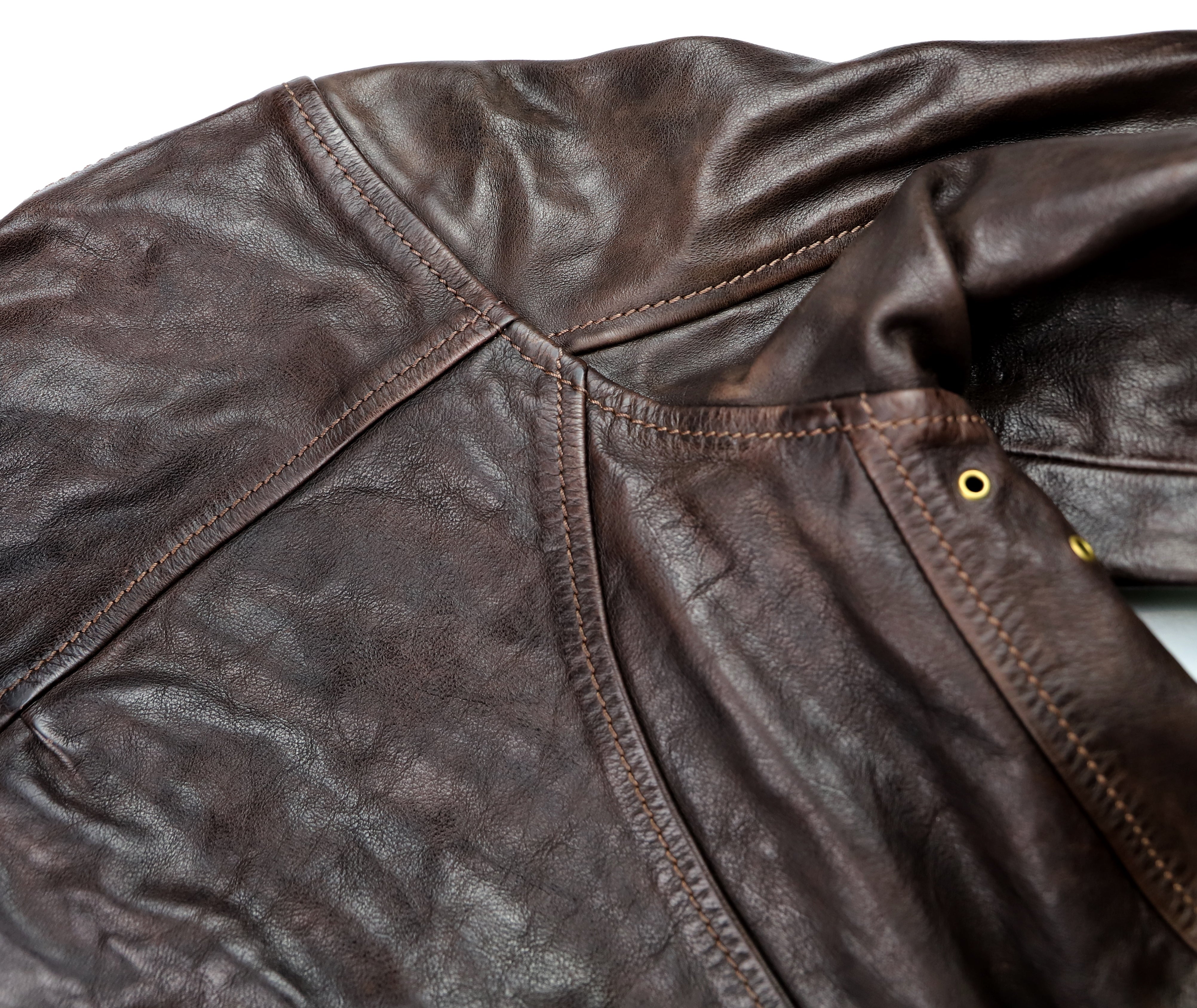 Thedi Memphis Half Belt, size XXL, Hand Dyed Cocoa Buffalo