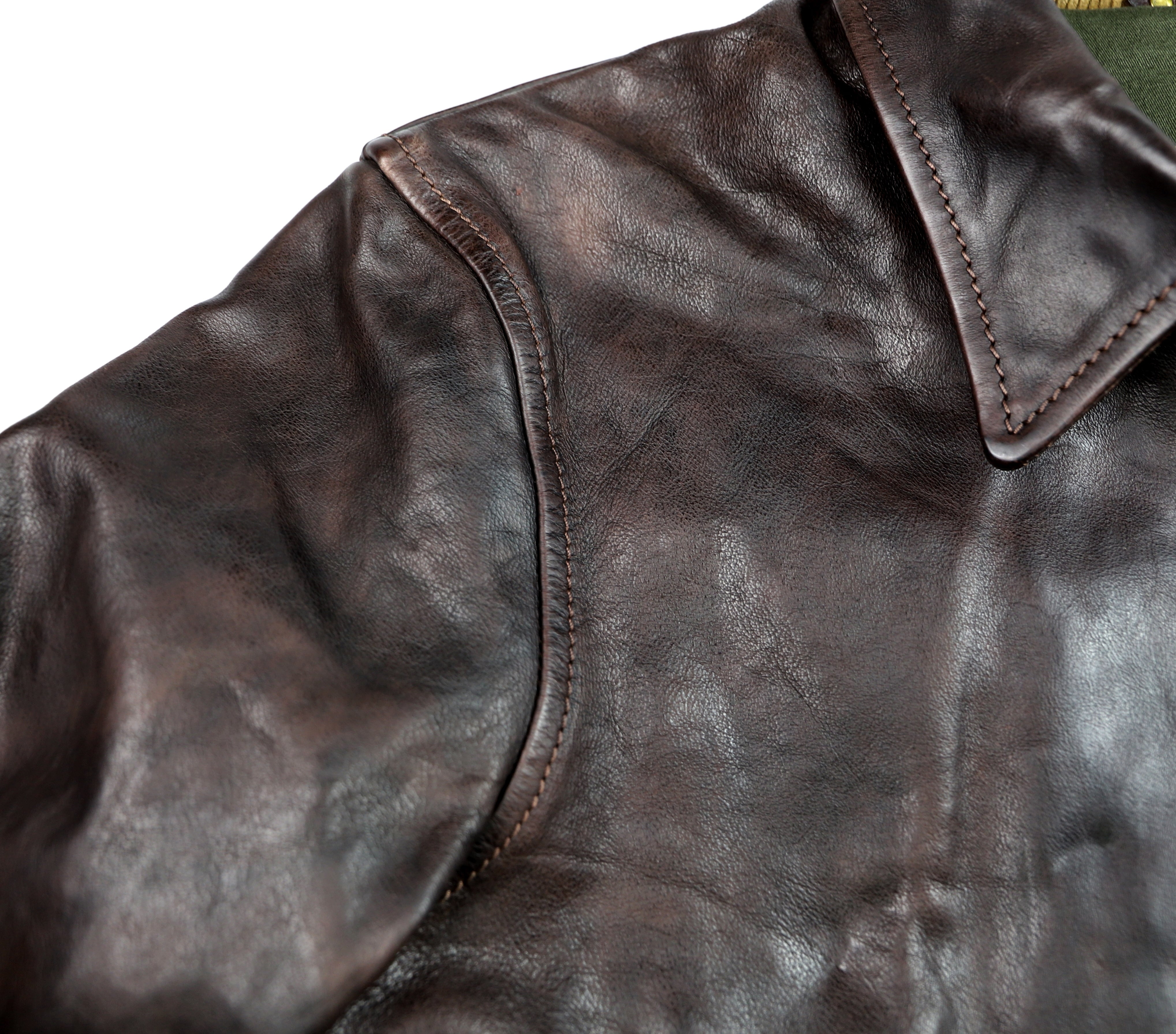 Thedi Memphis Half Belt, size XXL, Hand Dyed Cocoa Buffalo