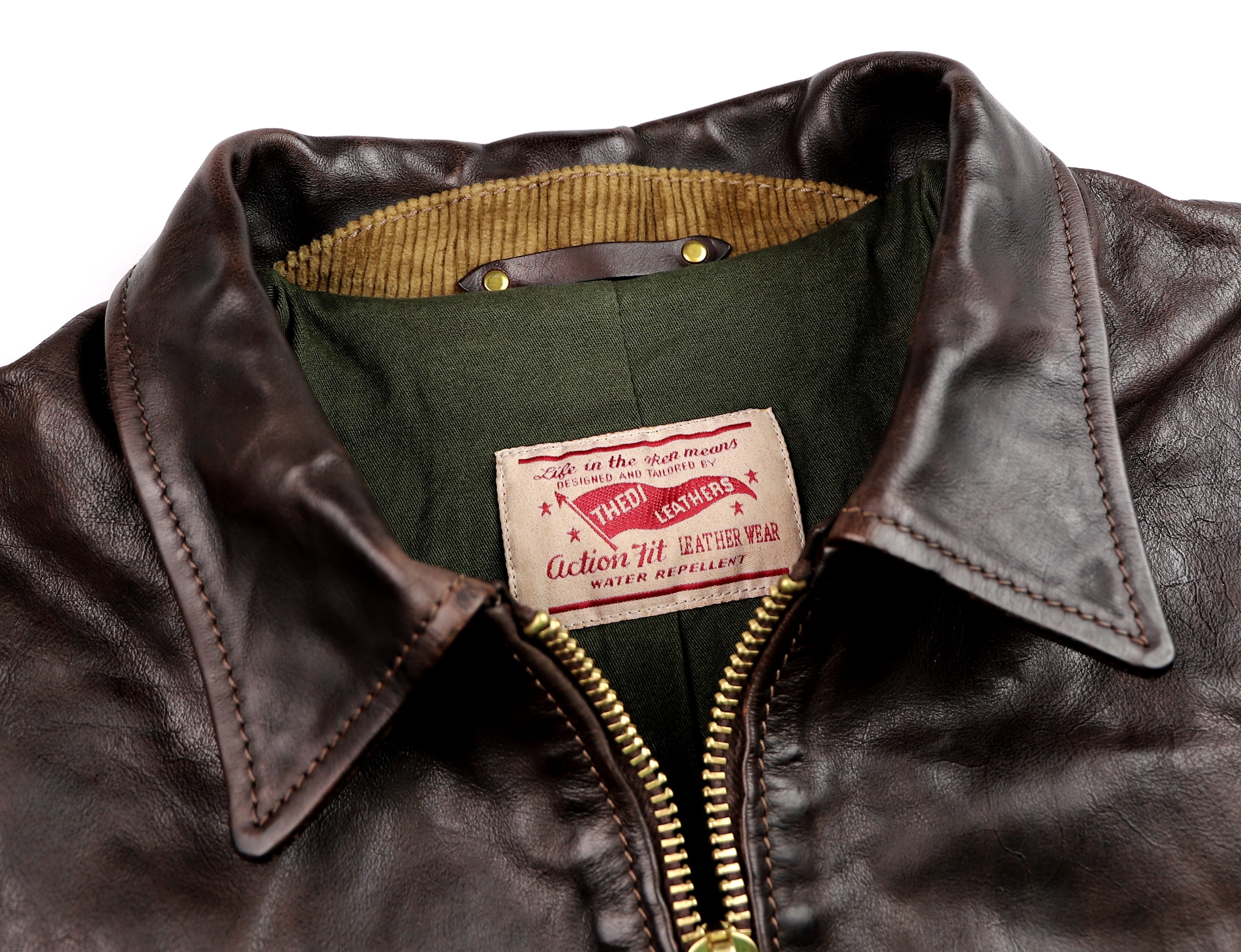 Thedi Memphis Half Belt, size XXL, Hand Dyed Cocoa Buffalo