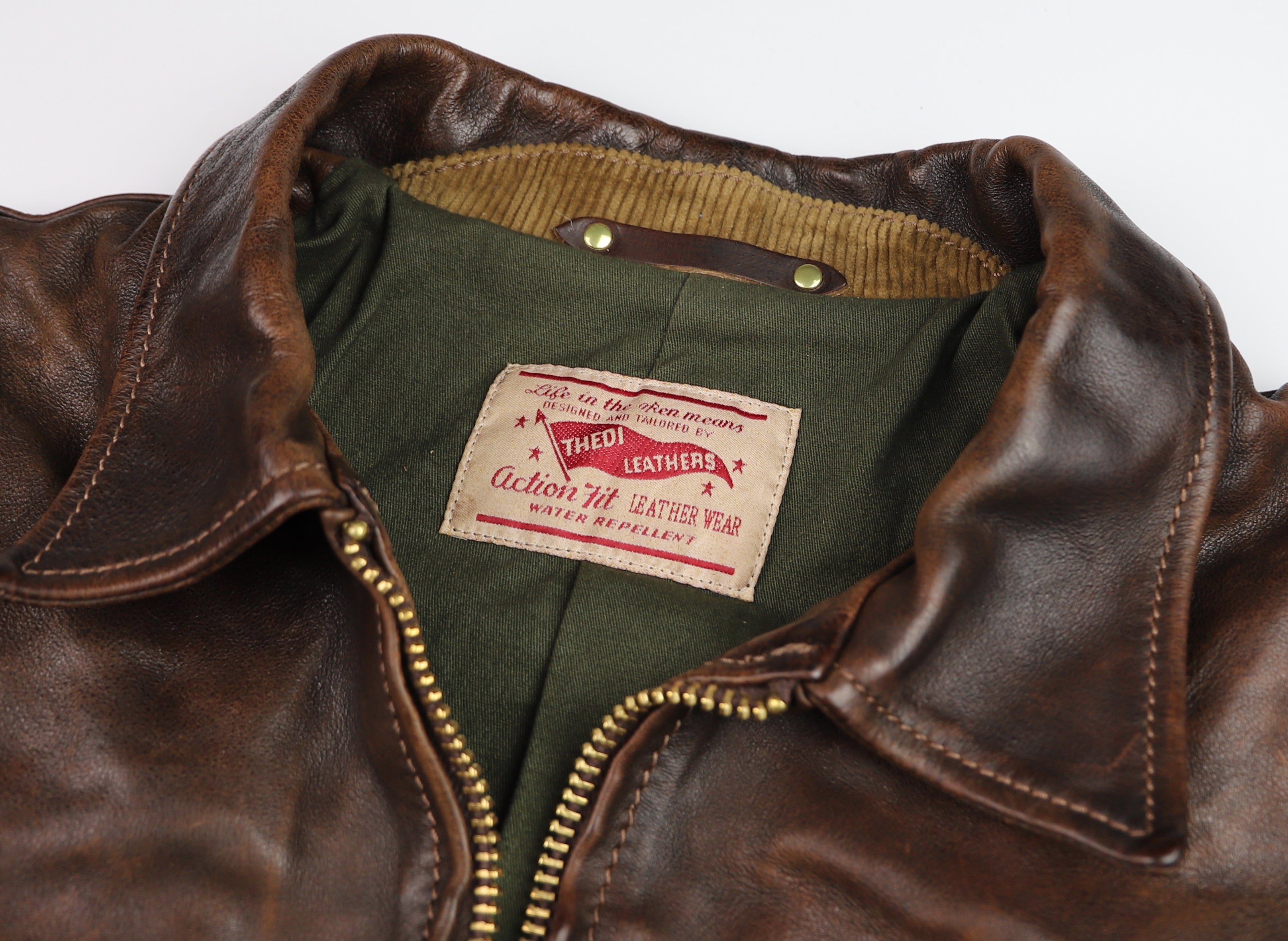 Thedi Memphis Half Belt, size XXL, Hand Dyed Cocoa Buffalo