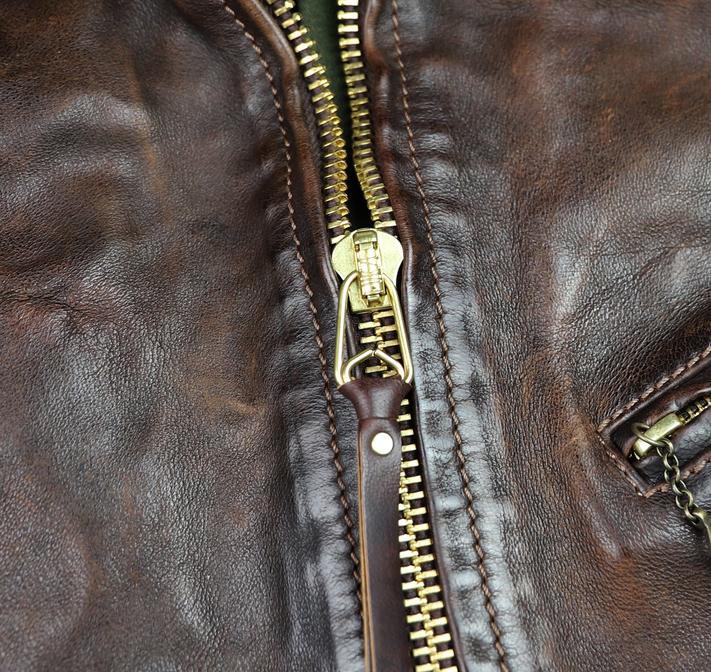 Thedi Memphis Half Belt, size XXL, Hand Dyed Cocoa Buffalo