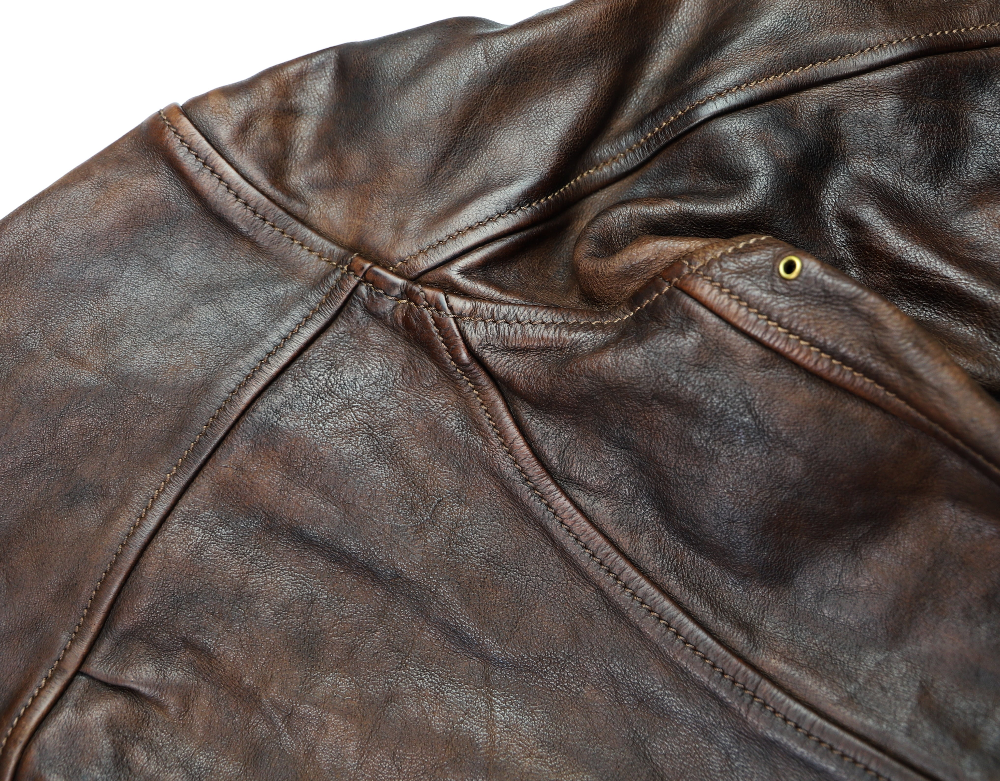 Thedi Memphis Half Belt, size 3XL, Hand Dyed Cocoa Buffalo