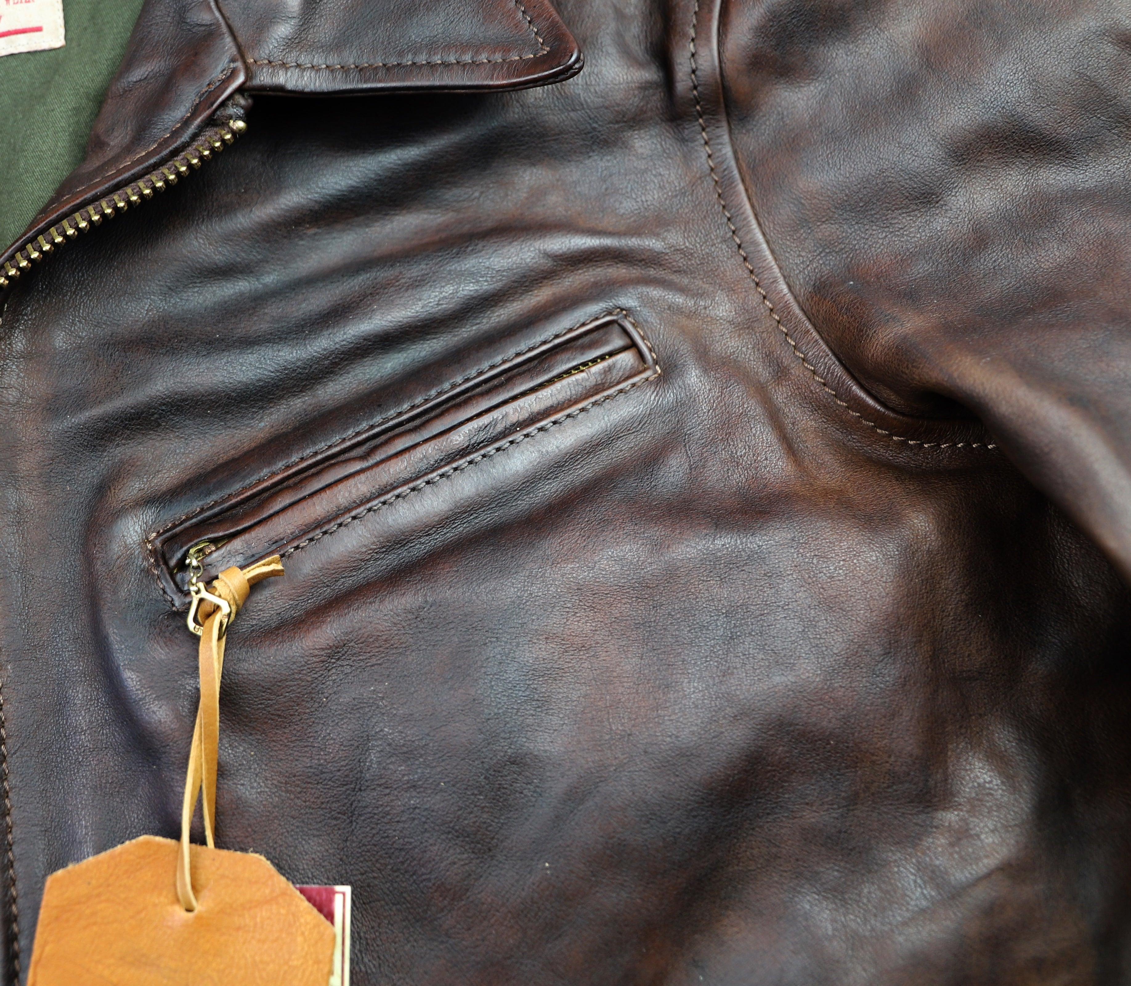 Thedi Memphis Half Belt, size 3XL, Hand Dyed Cocoa Buffalo