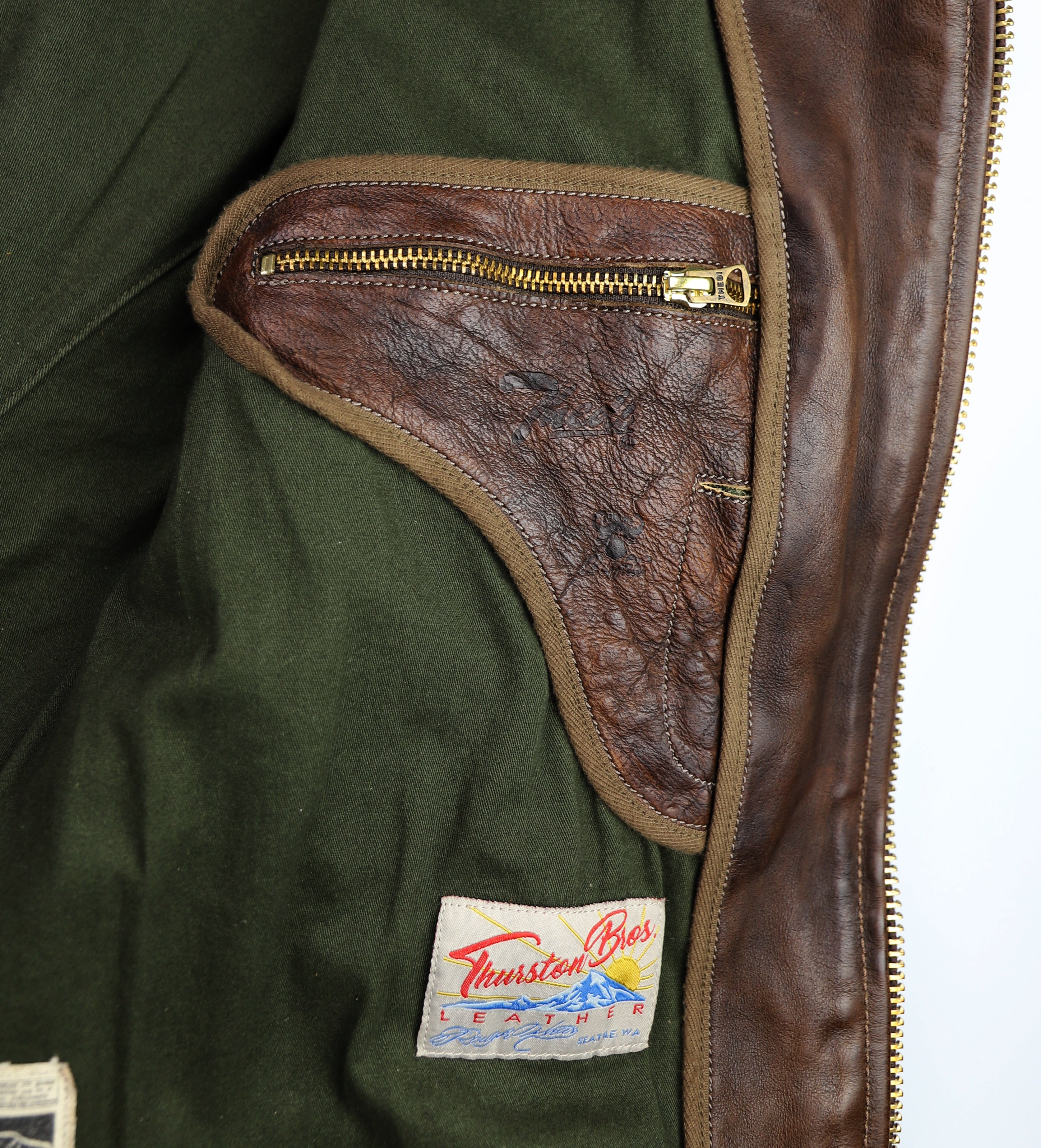 Thedi Memphis Half Belt, size 3XL, Hand Dyed Cocoa Buffalo