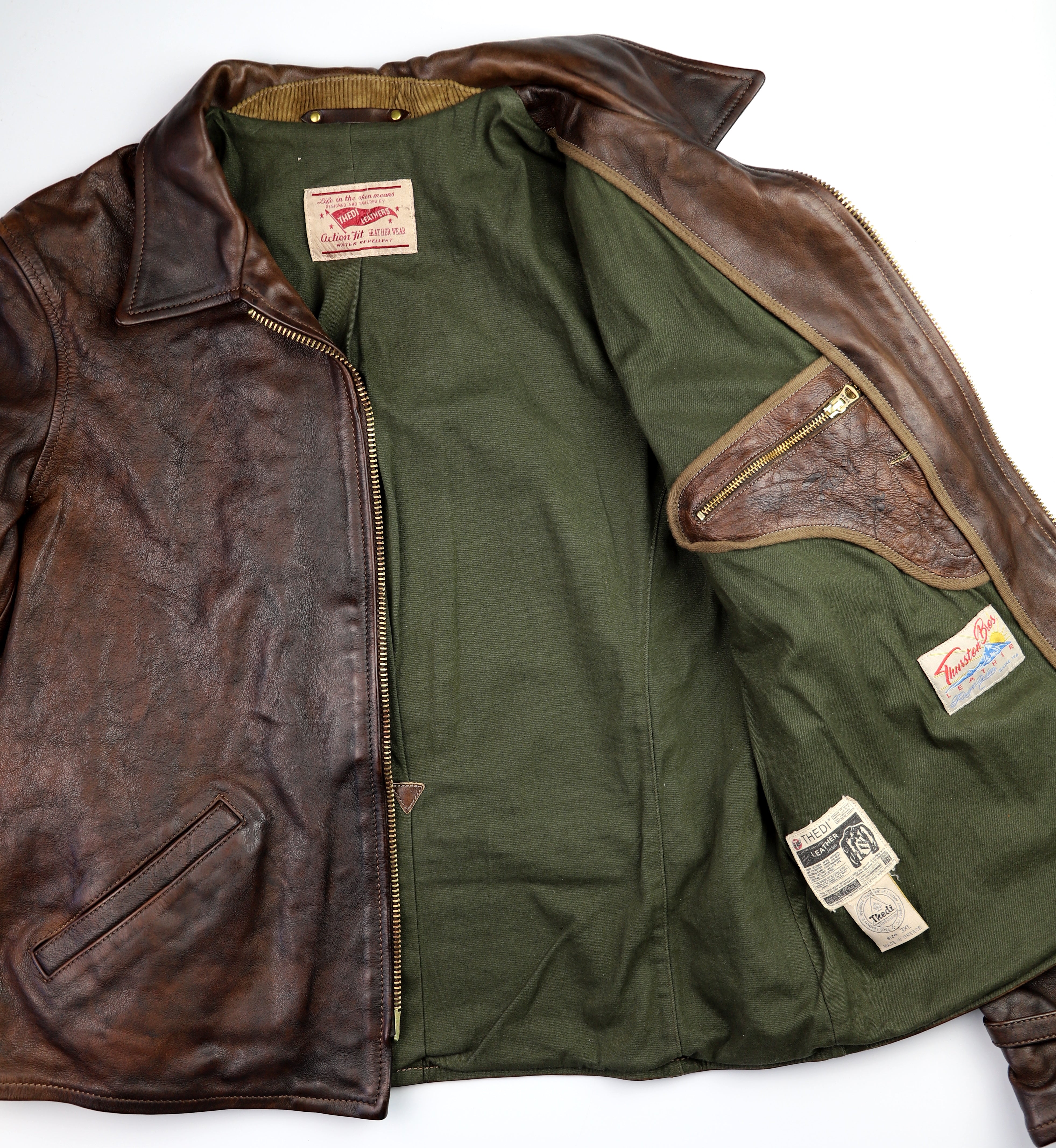 Thedi Memphis Half Belt, size 3XL, Hand Dyed Cocoa Buffalo