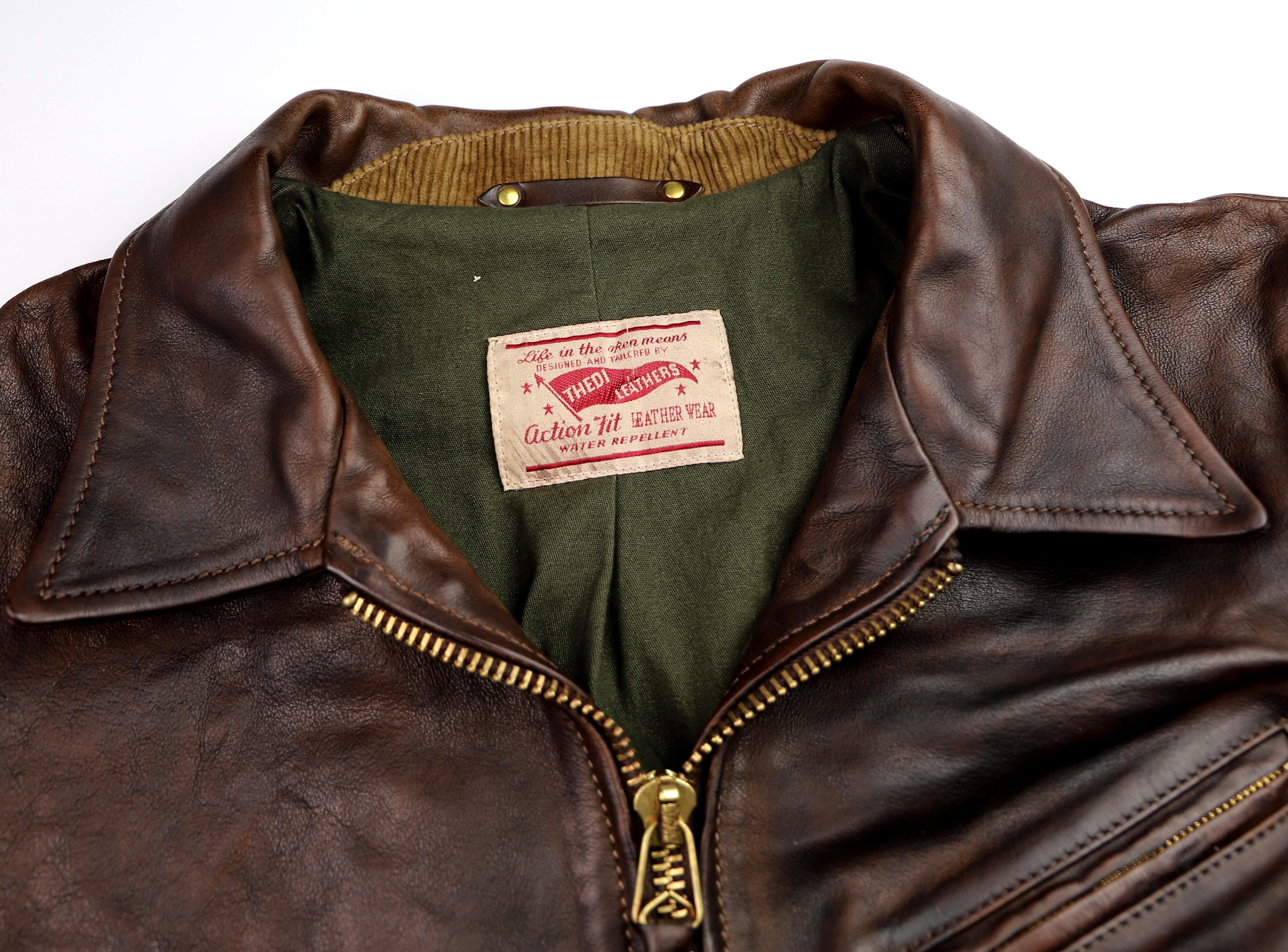 Thedi Memphis Half Belt, size 3XL, Hand Dyed Cocoa Buffalo