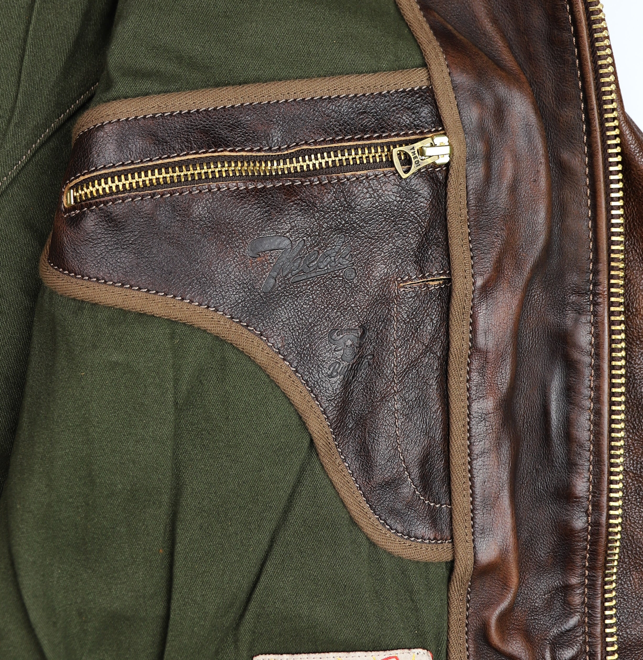 Thedi Memphis Half Belt, size 4XL, Hand Dyed Cocoa Buffalo