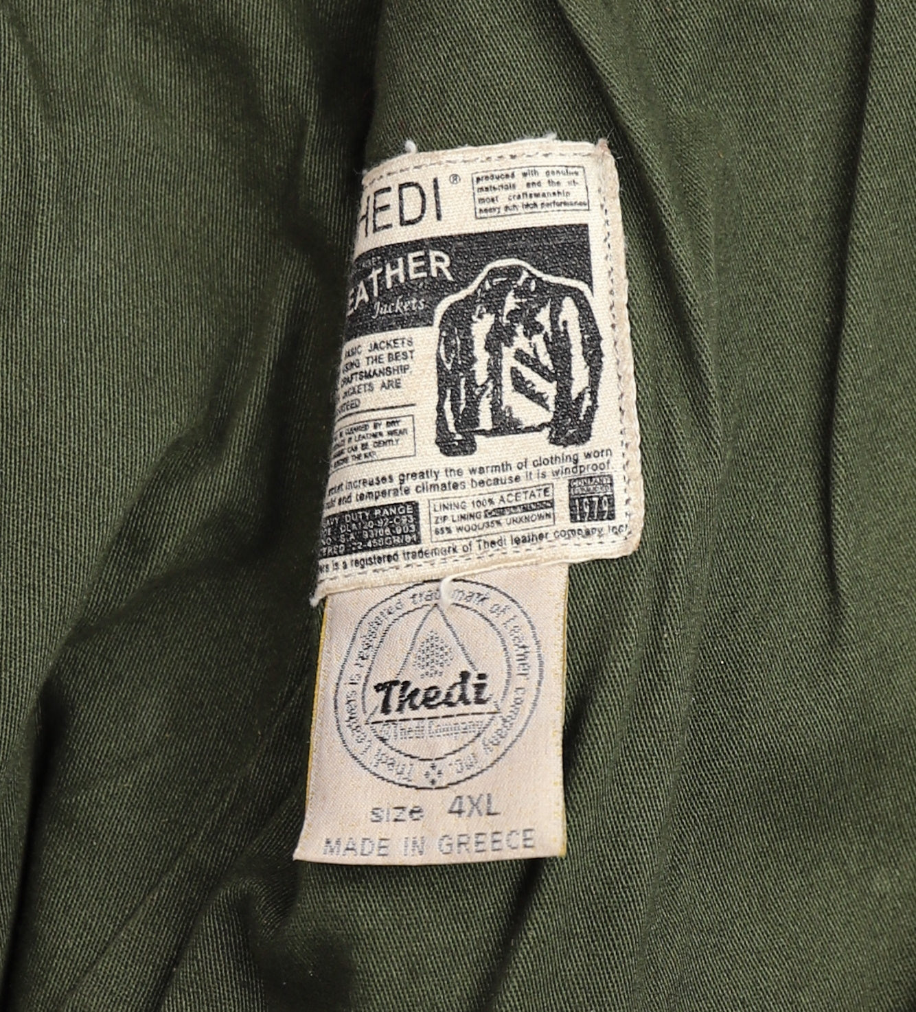 Thedi Memphis Half Belt, size 4XL, Hand Dyed Cocoa Buffalo