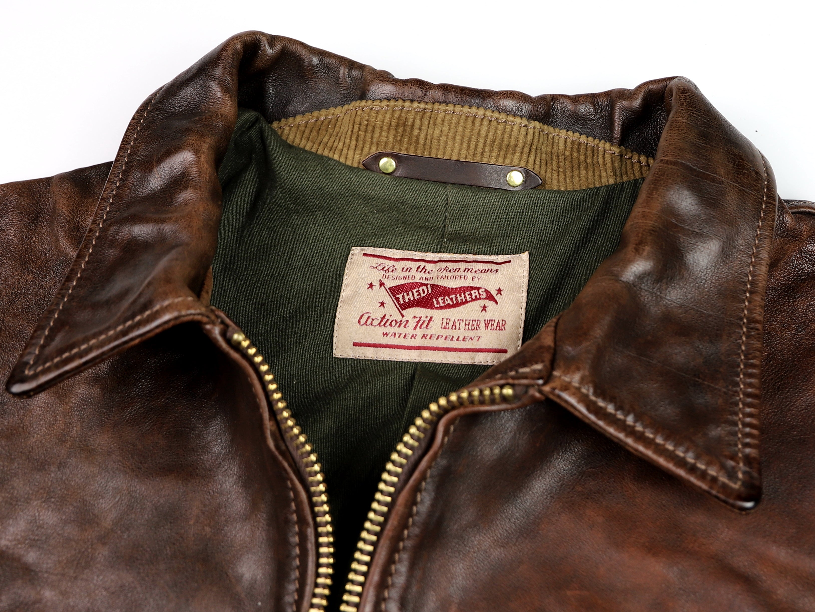 Thedi Memphis Half Belt, size 4XL, Hand Dyed Cocoa Buffalo