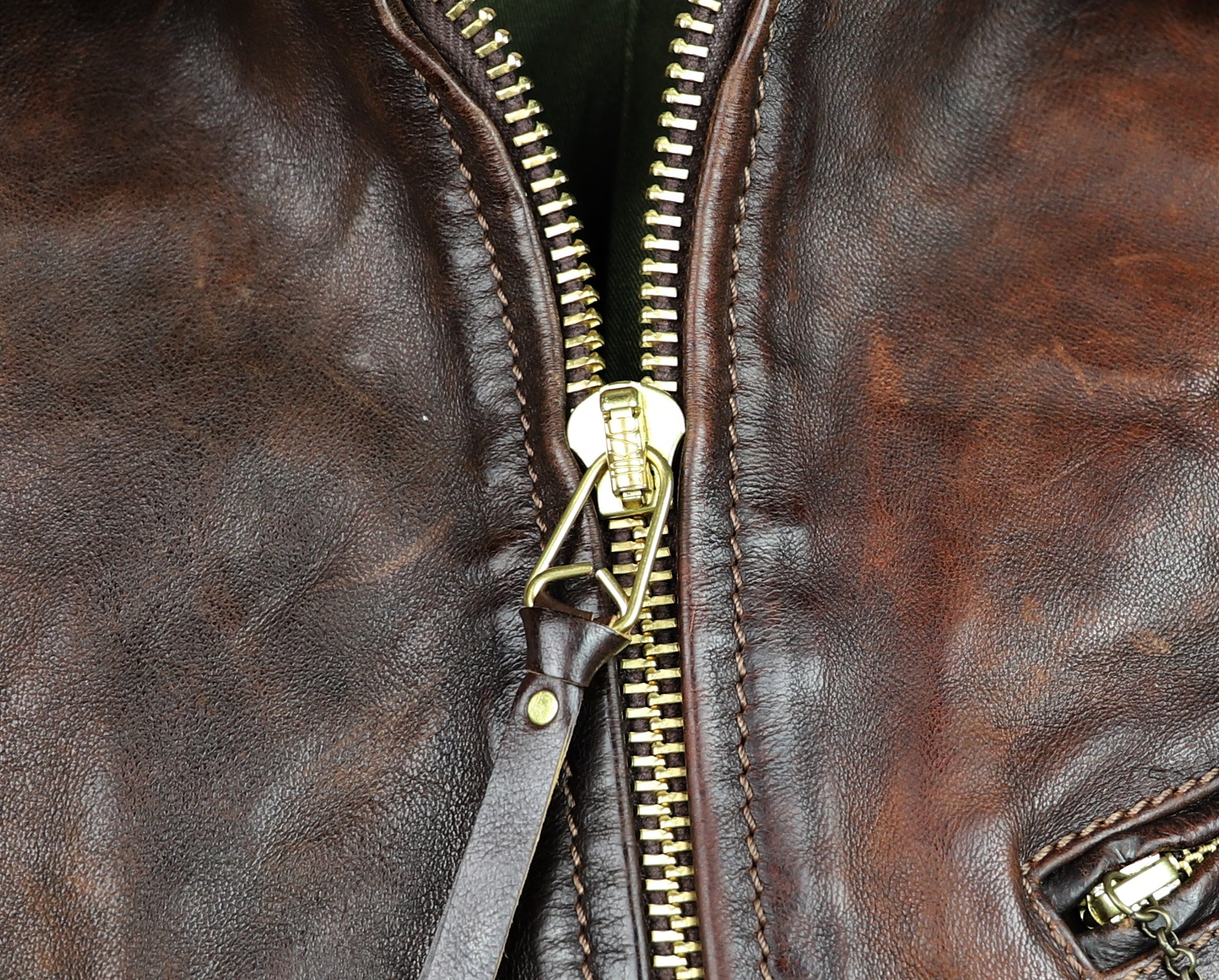 Thedi Memphis Half Belt, size 4XL, Hand Dyed Cocoa Buffalo