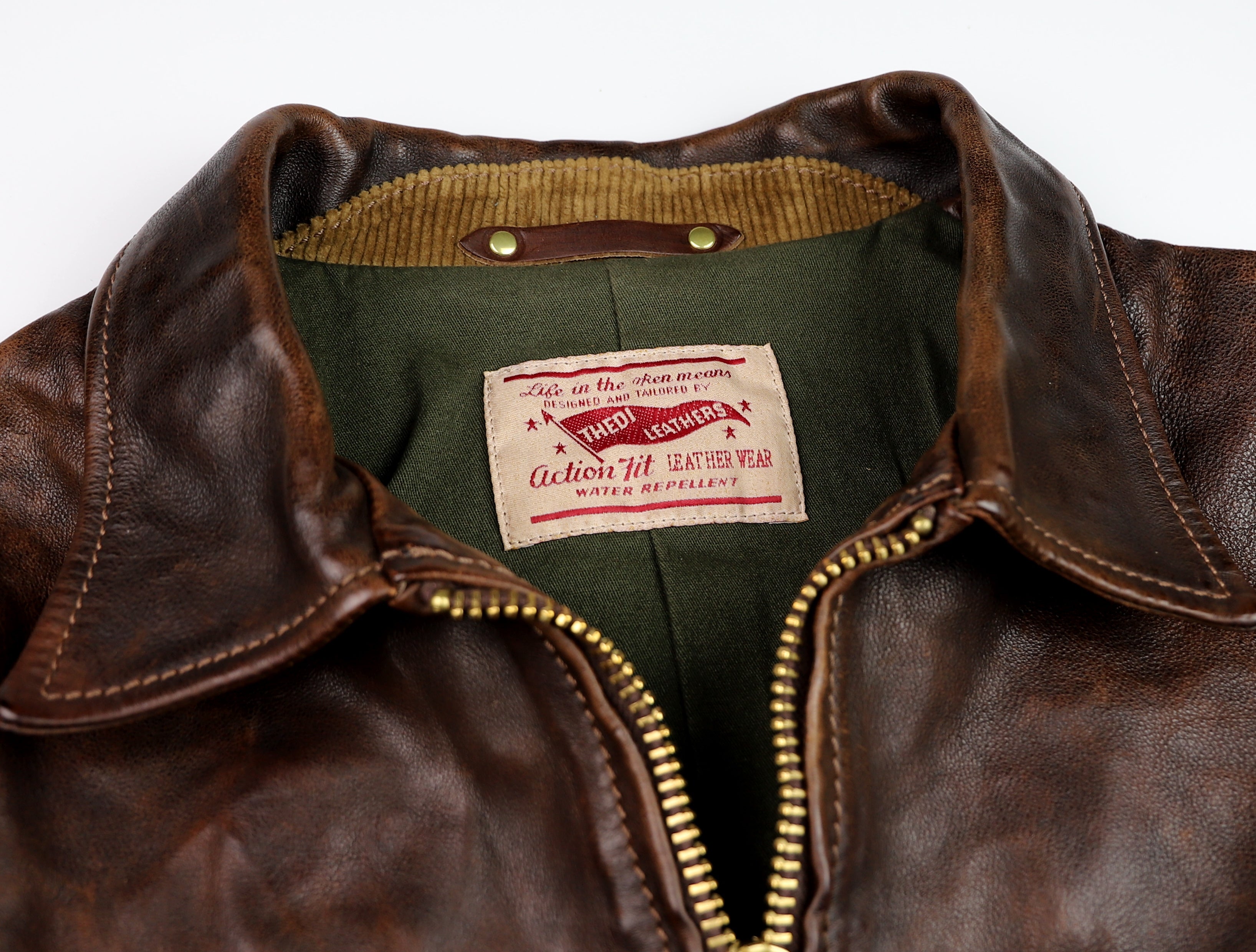 Thedi Memphis Half Belt, size Large, Hand Dyed Cocoa Buffalo